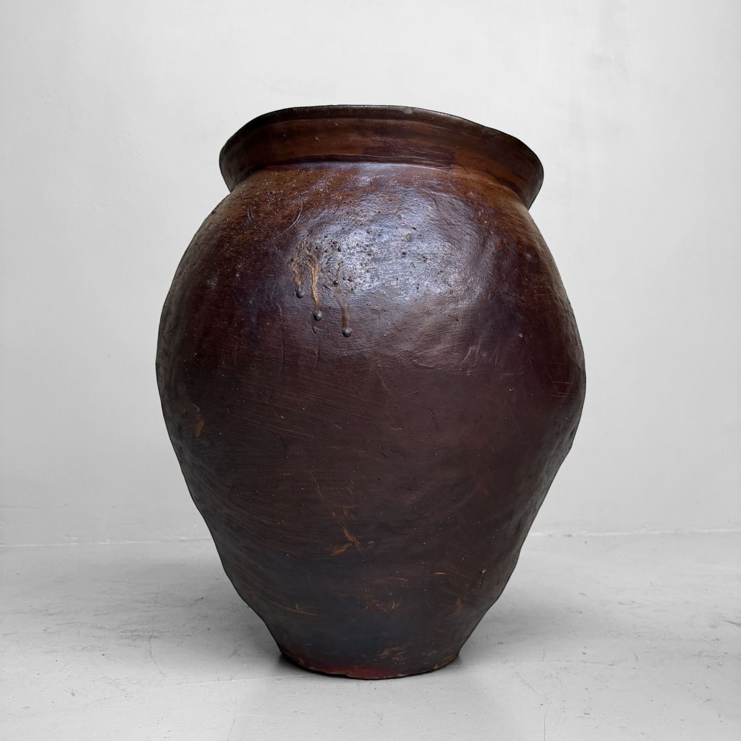 Japanese Antique Ceramic Jar, Kame – 1900s Japanese Antique Ceramic Jar, Kame – 1900s
