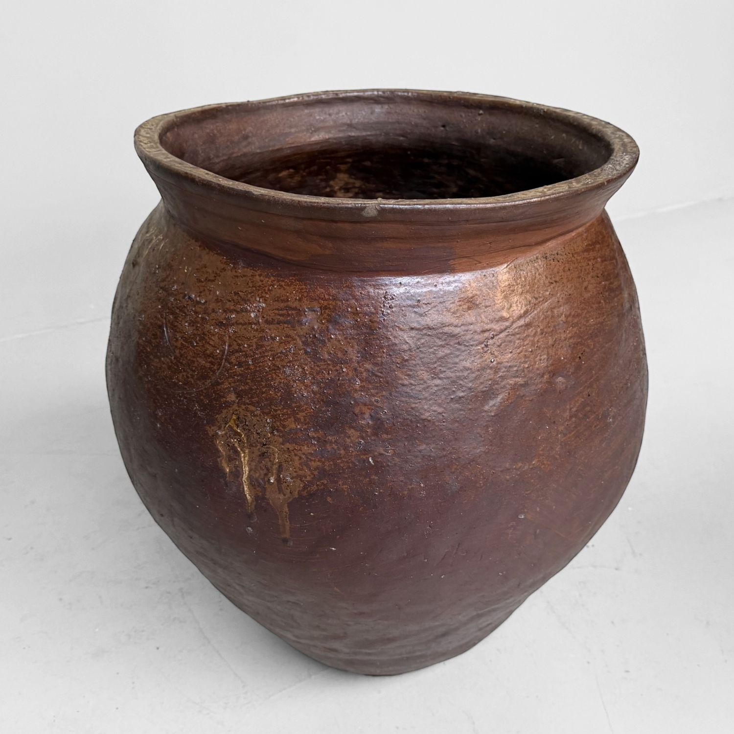 Japanese Antique Ceramic Jar, Kame – 1900s Japanese Antique Ceramic Jar, Kame – 1900s