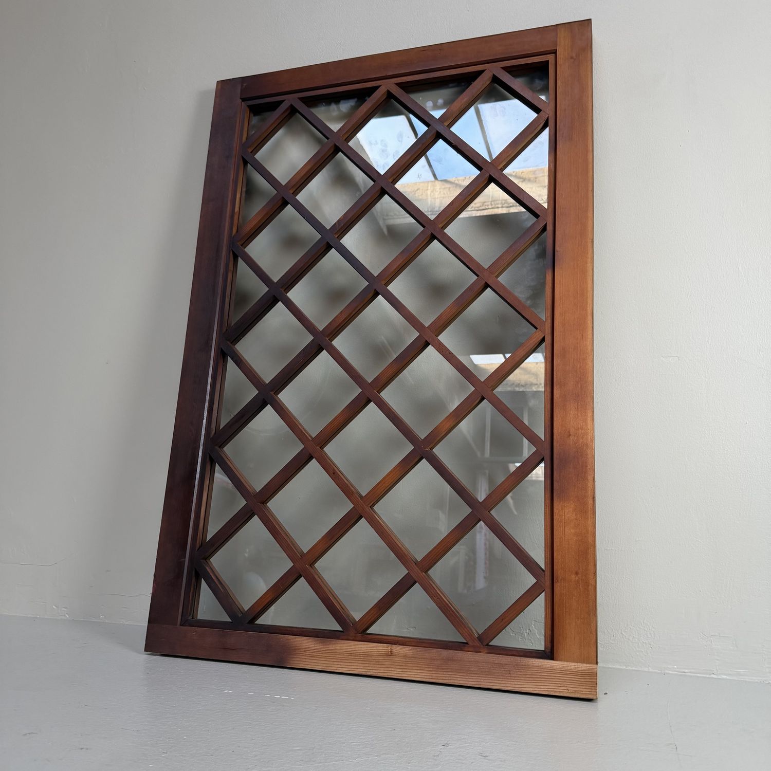 Decorative Japanese Kōshi Panel with Glass – 1950s