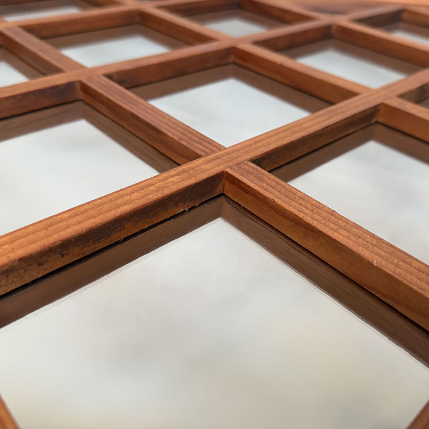 Decorative Japanese Kōshi Panel with Glass – 1950s
