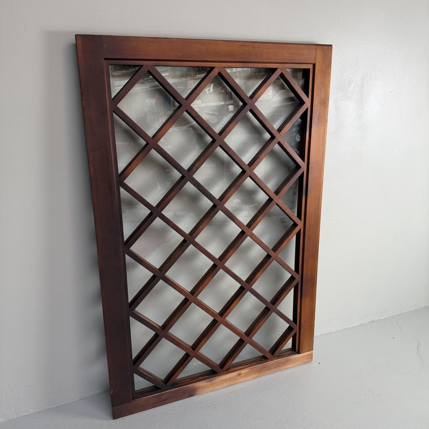 Decorative Japanese Kōshi Panel with Glass – 1950s