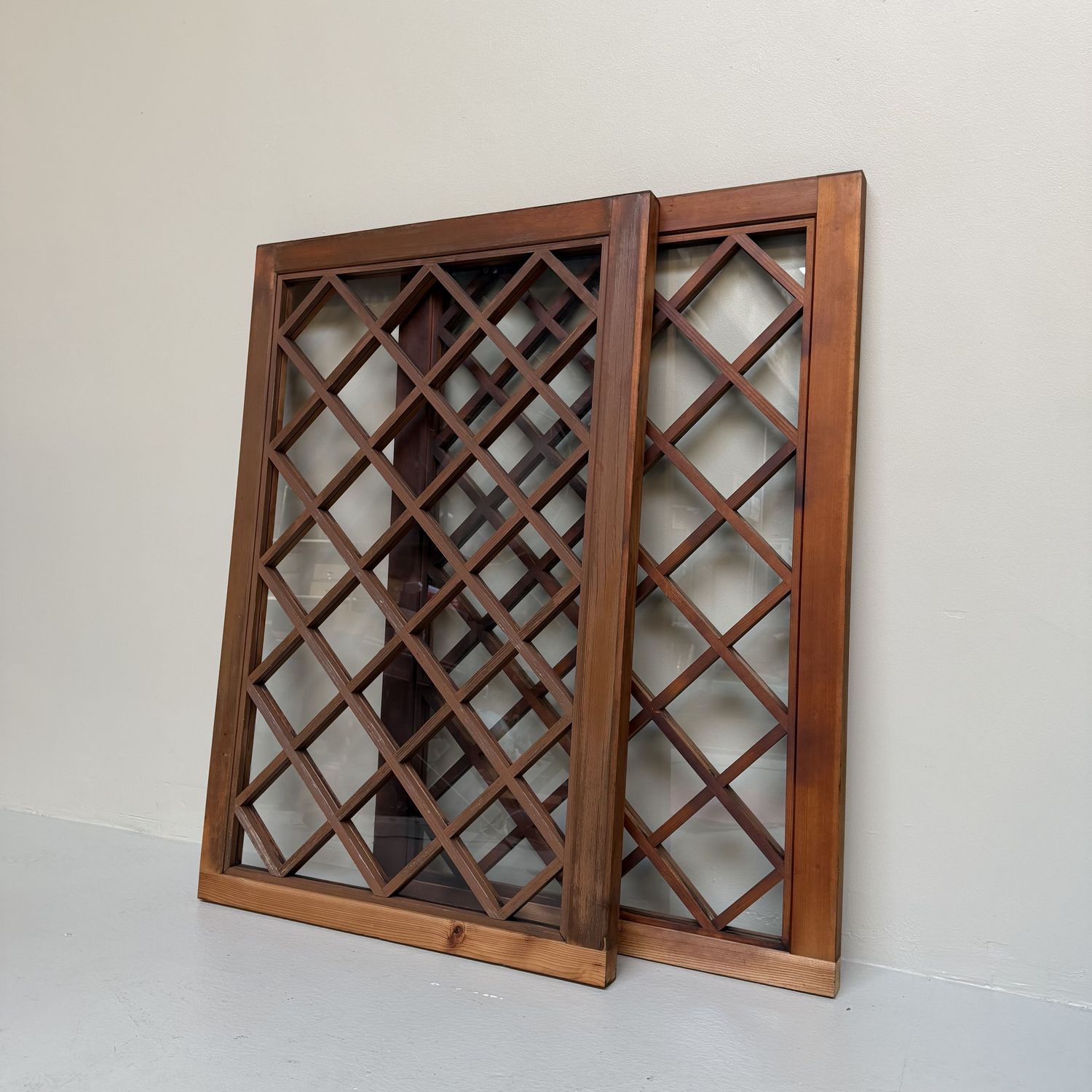 Decorative Japanese Kōshi Panel with Glass – 1950s