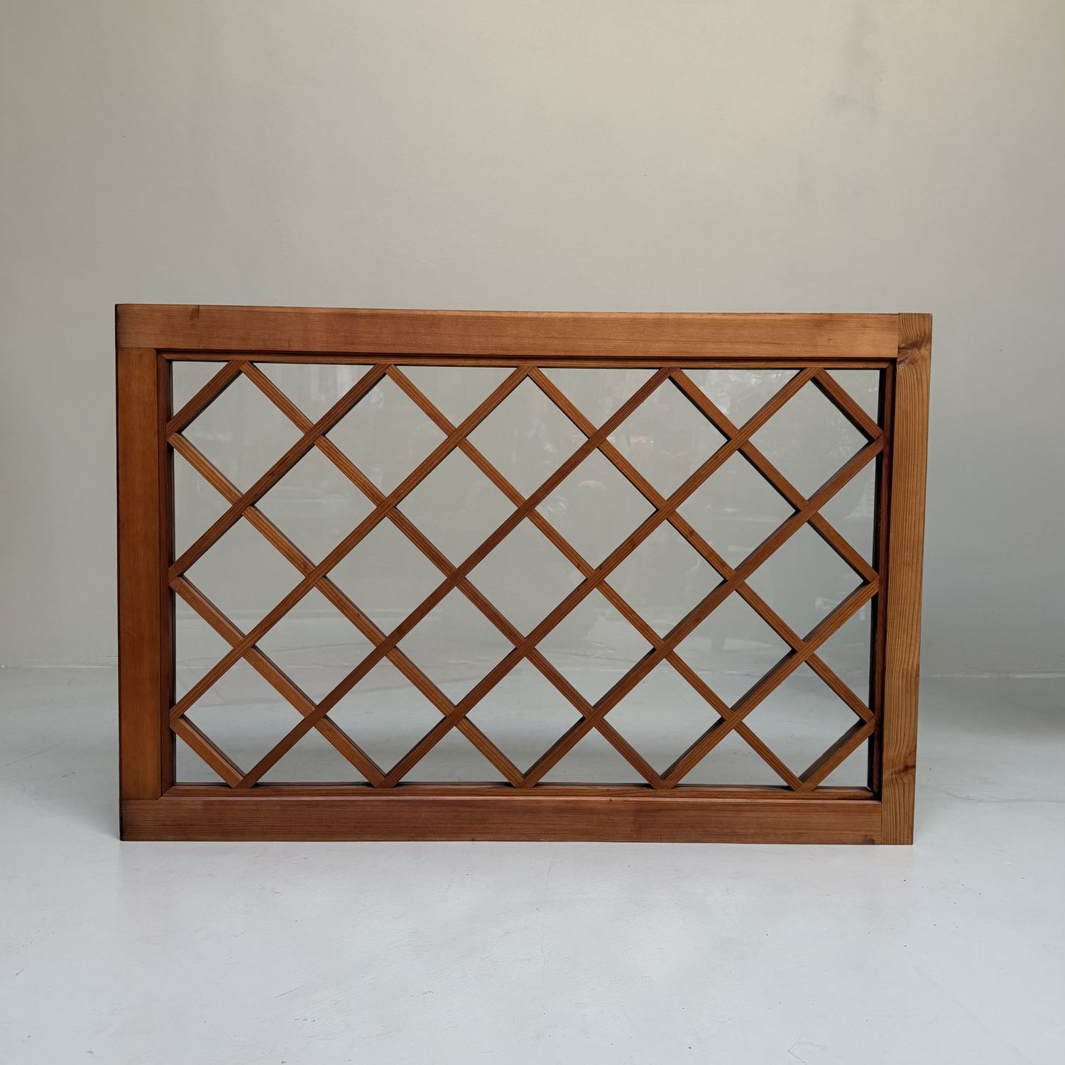 Decoratief Japans Kōshi Paneel met glas – 1950s