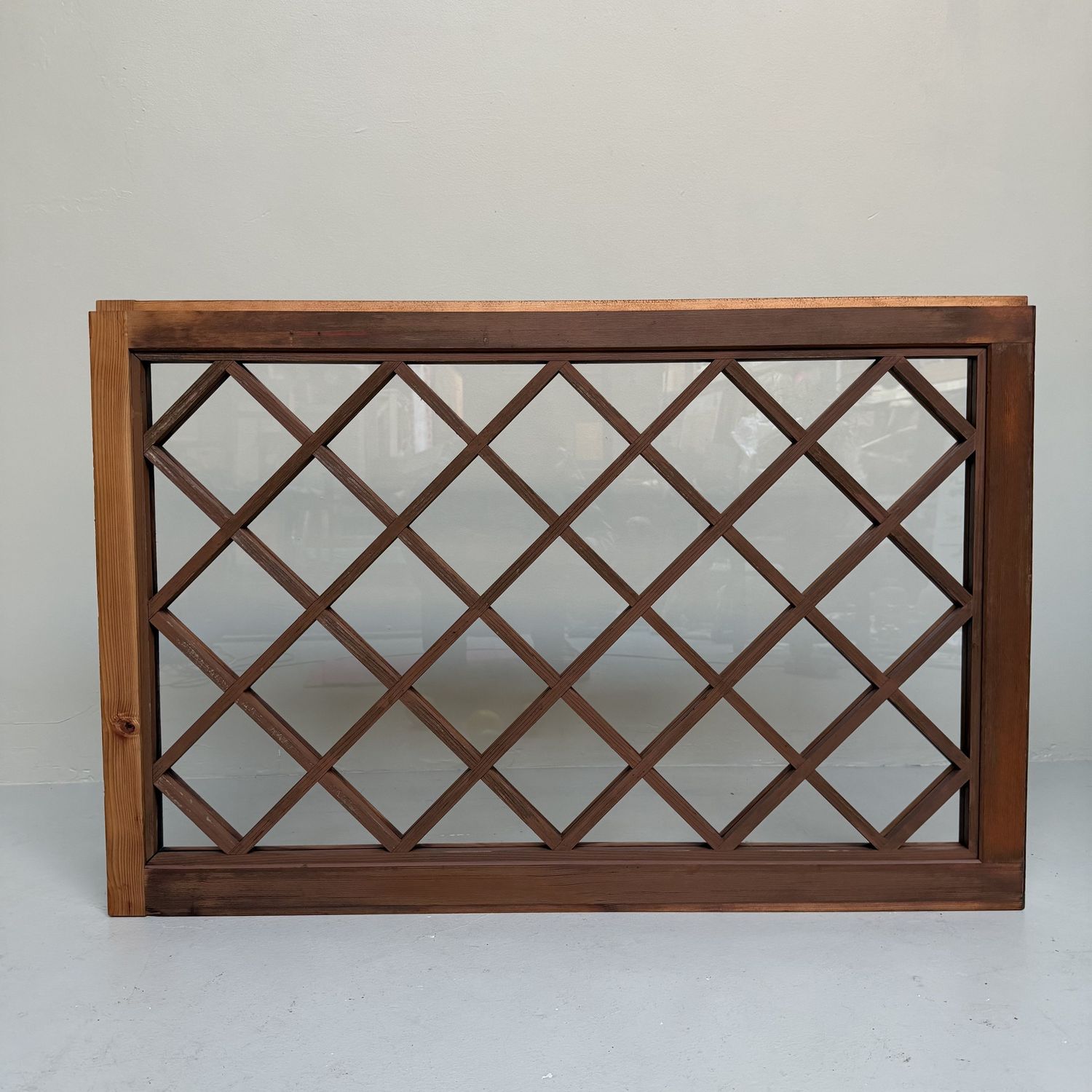 Decorative Japanese Kōshi Panel with Glass – 1950s