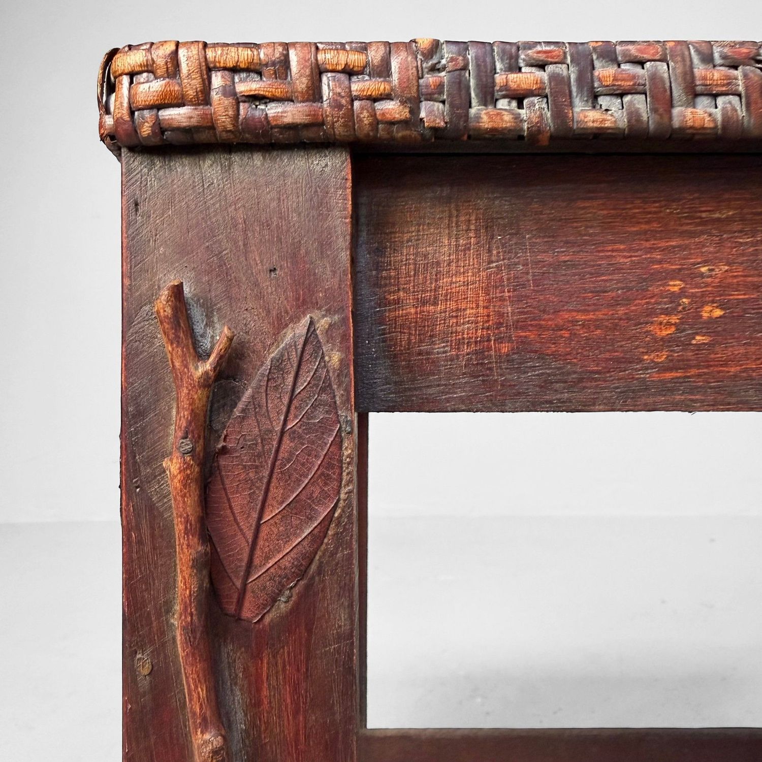 Japans Decoratief Krukje met Organische Details – 1950s