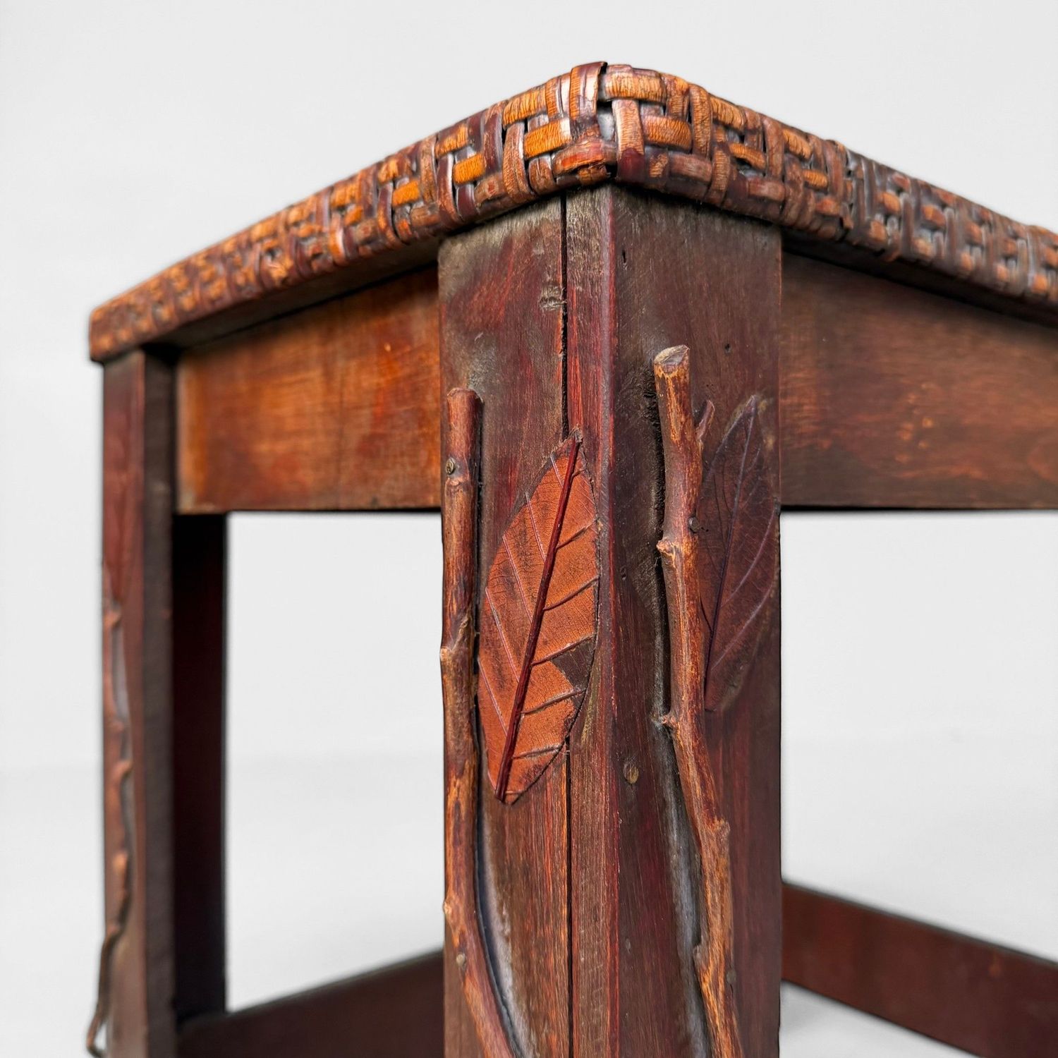 Japans Decoratief Krukje met Organische Details – 1950s