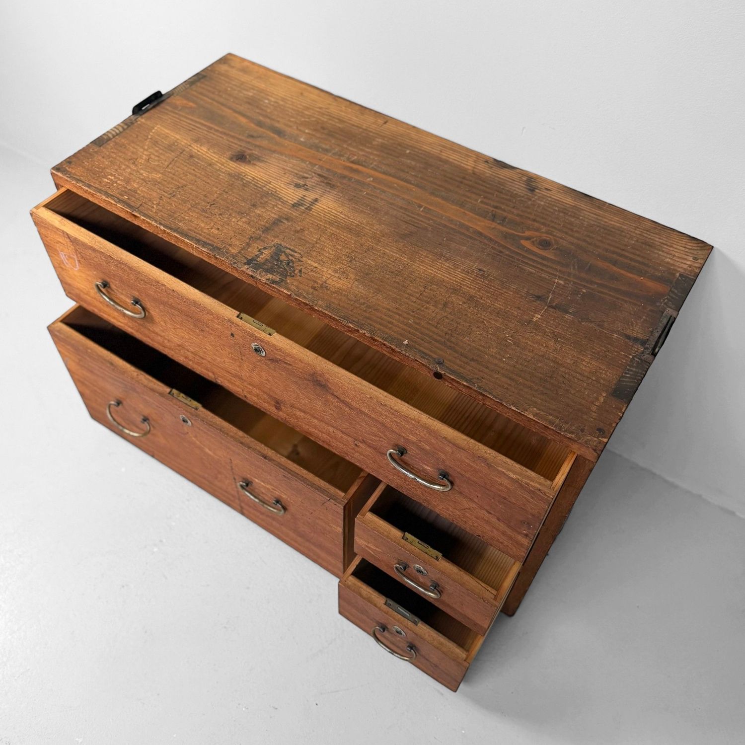 Japanse Kimono Tansu, Lage Ladekast, Opbergmeubel, 1920s