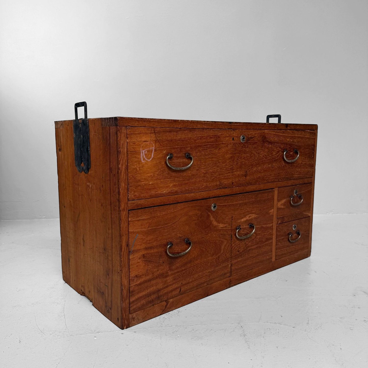 Japanse Kimono Tansu, Lage Ladekast, Opbergmeubel, 1920s