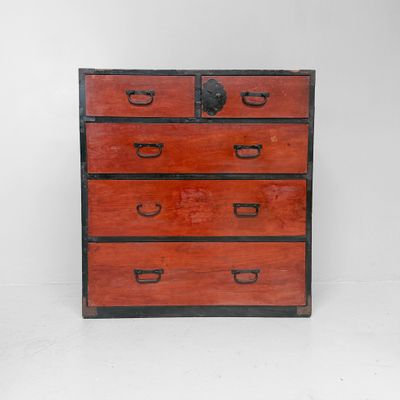 Japanese Kimono Tansu, Storage Chest, Drawer Cabinet, 1880–1910