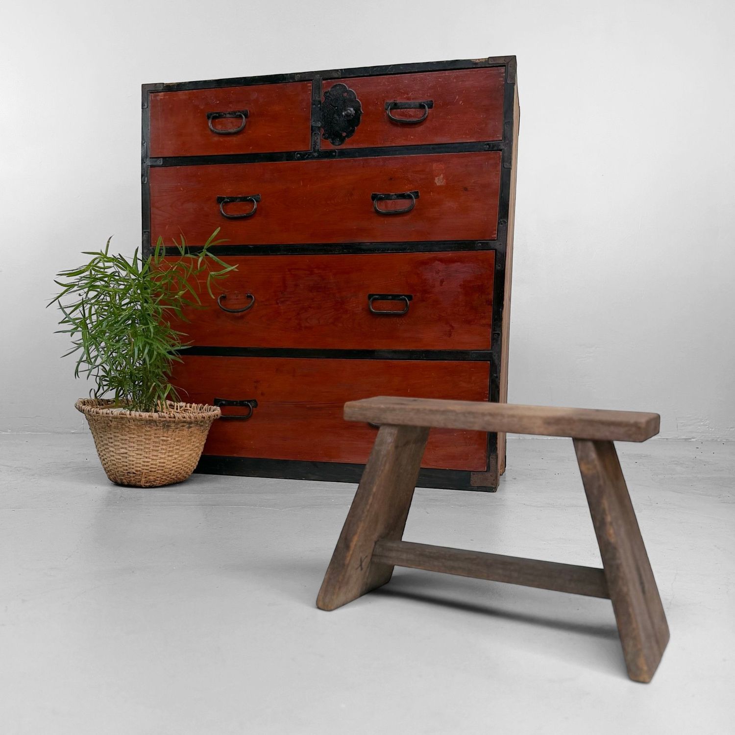 Japanese Kimono Tansu, Storage Chest, Drawer Cabinet, 1880–1910