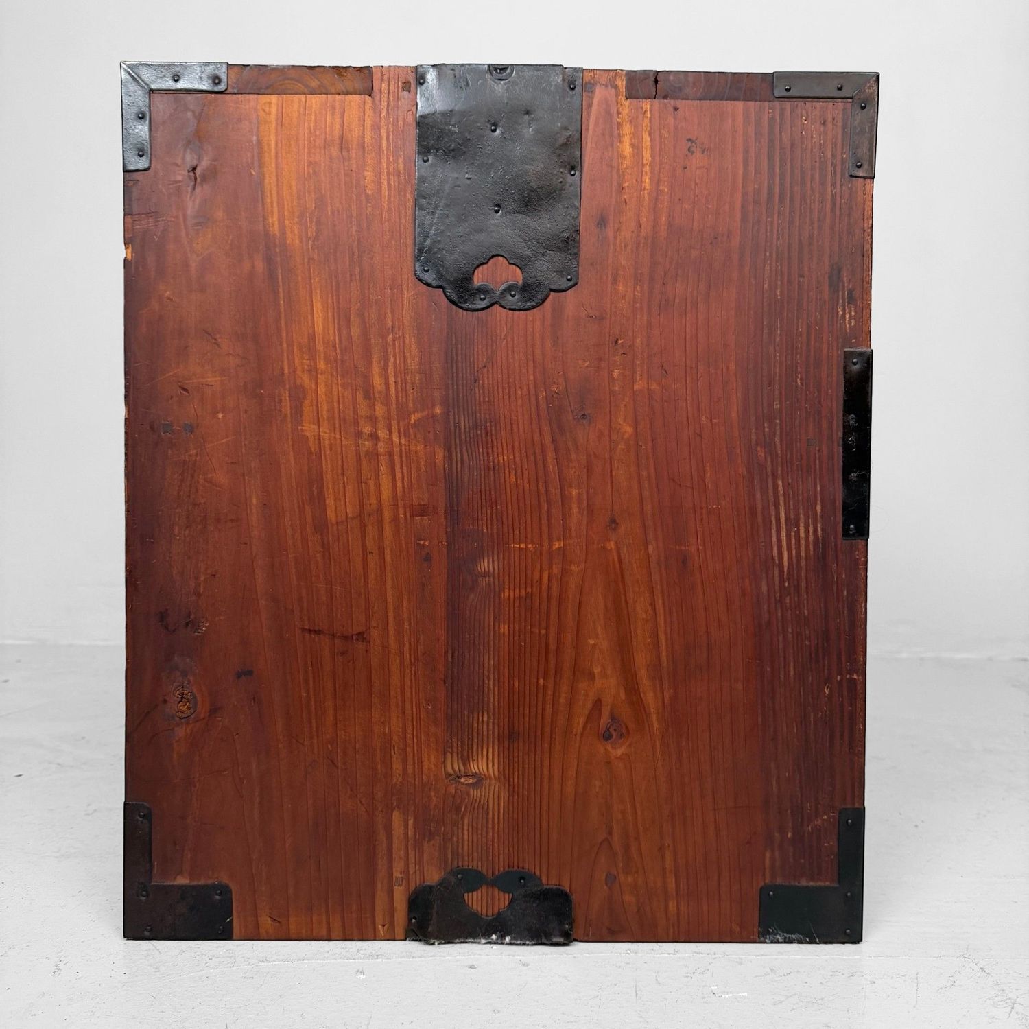Minimalist Japanese Low Tansu, Storage Cabinet, 1890–1910
