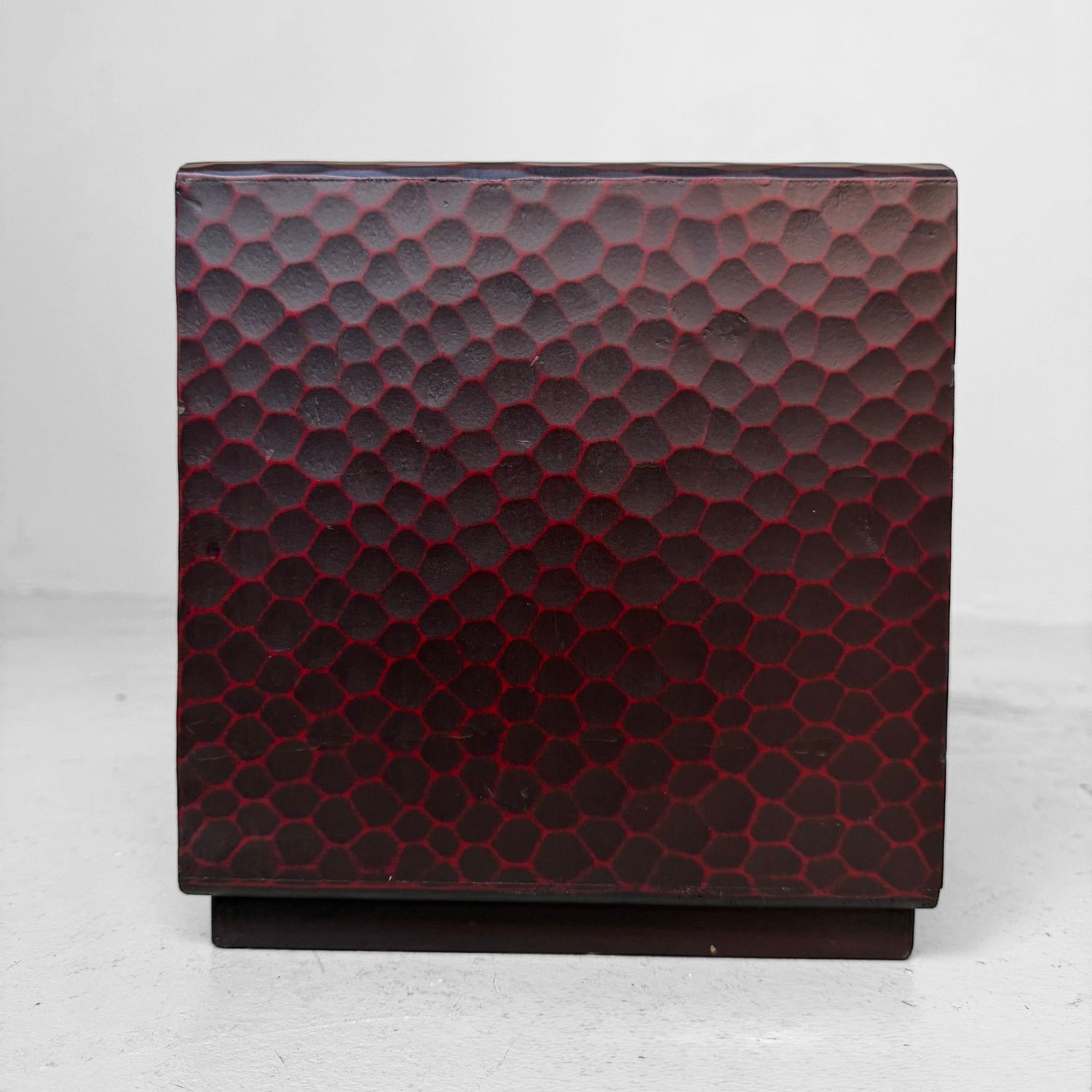 Japanese Kamakura-bori Haribako ‘Bamboo’, Small Storage Cabinet, 1960s