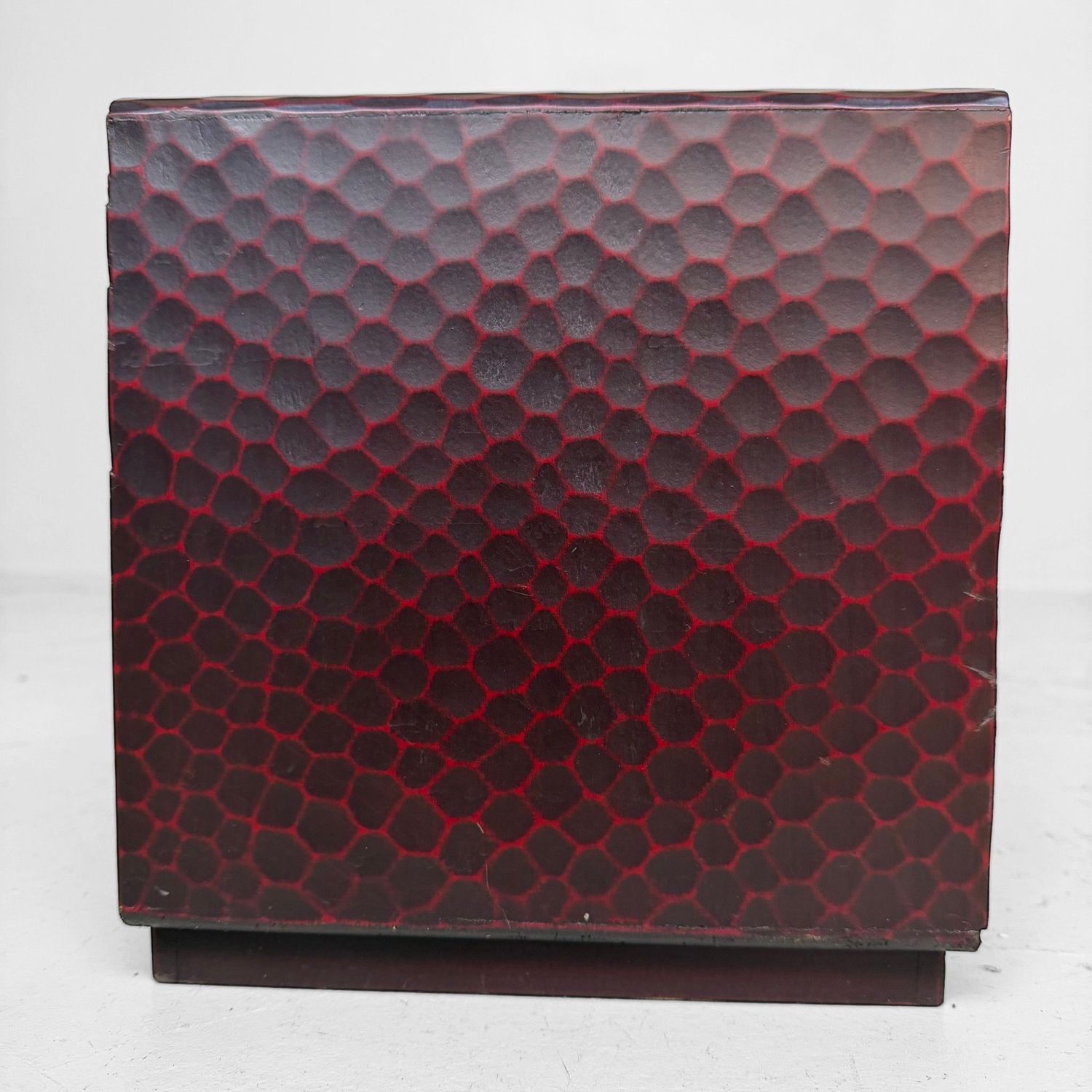 Japanese Kamakura-bori Haribako ‘Bamboo’, Small Storage Cabinet, 1960s