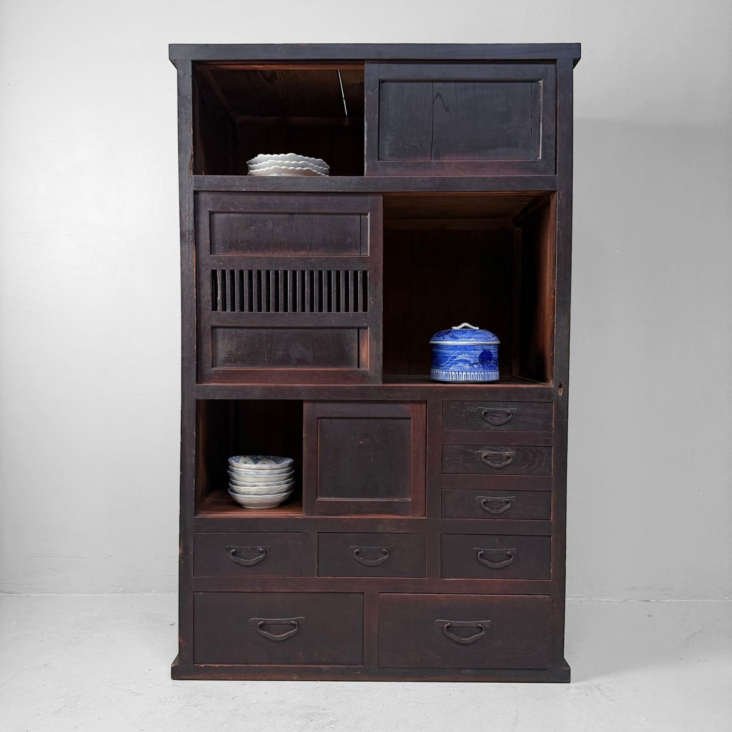Japanese Mizuya Tansu, Storage Cabinet, 1900–1920