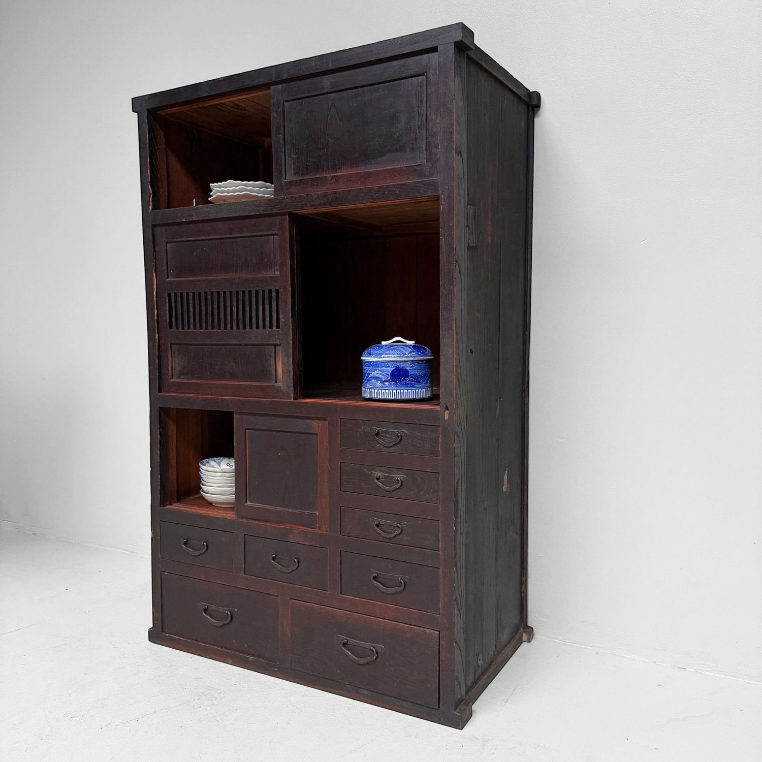 Japanese Mizuya Tansu, Storage Cabinet, 1900–1920