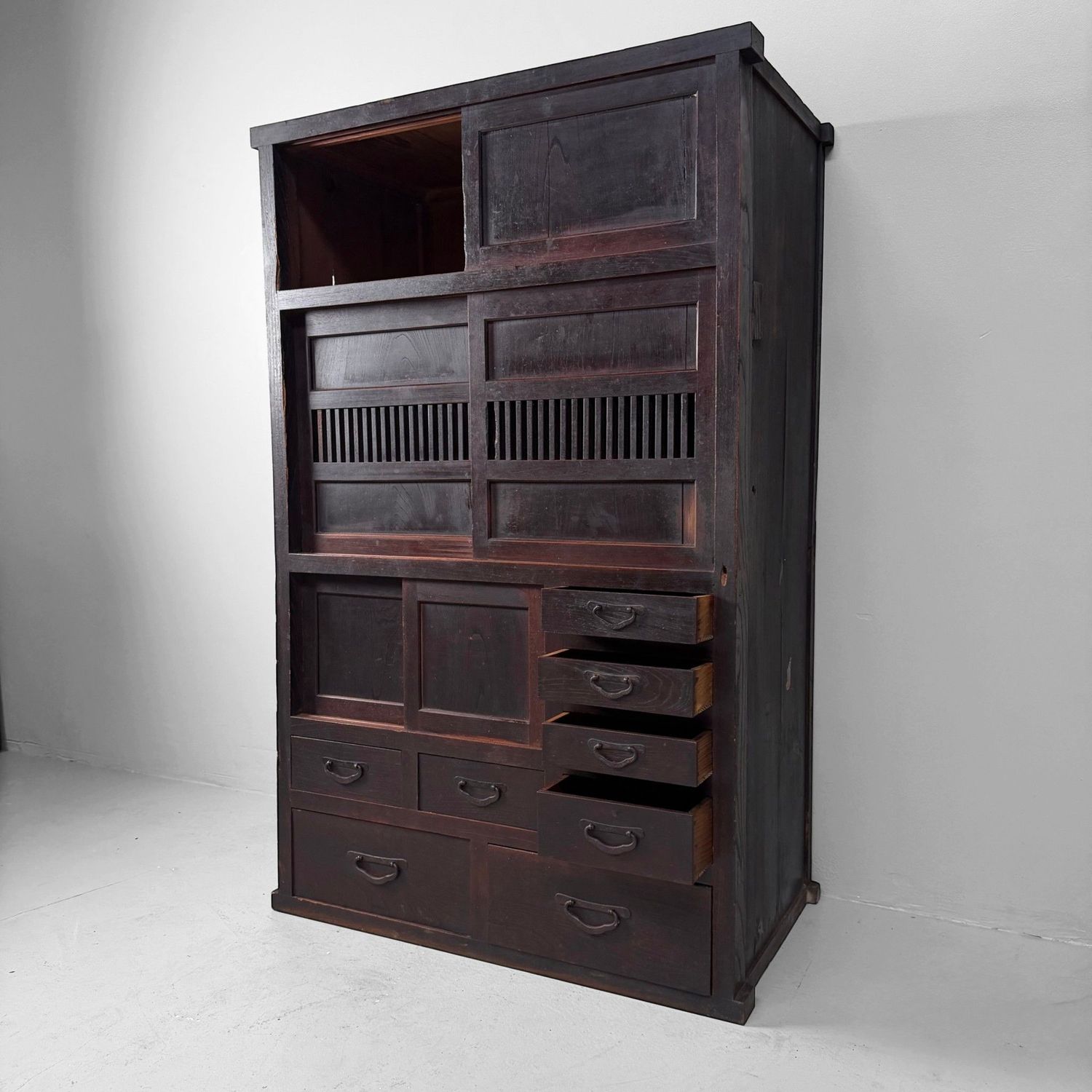 Japanese Mizuya Tansu, Storage Cabinet, 1900–1920