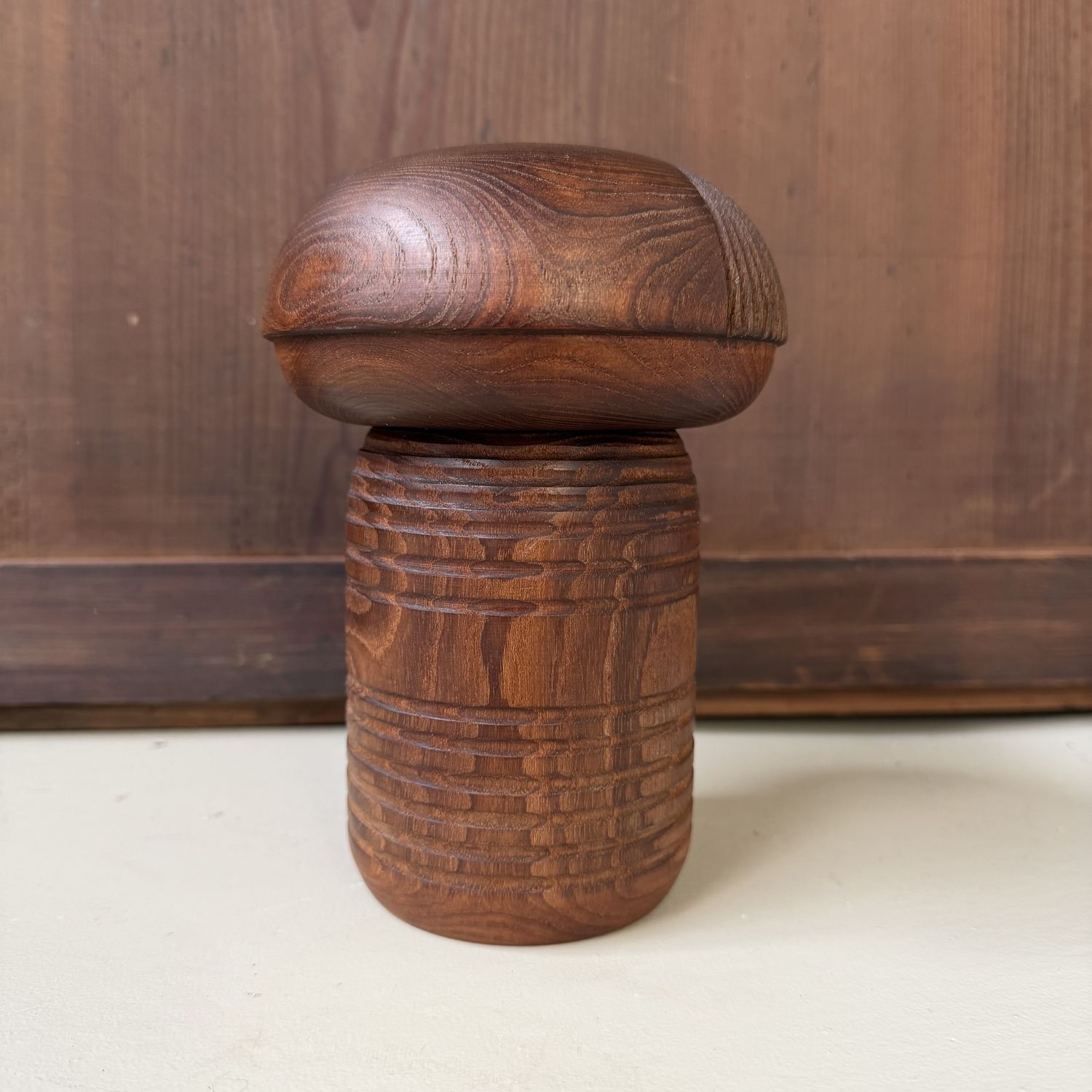 Vintage Sōsaku Kokeshi “Shimoyo” door Murakami Ken-ichi, 1960s