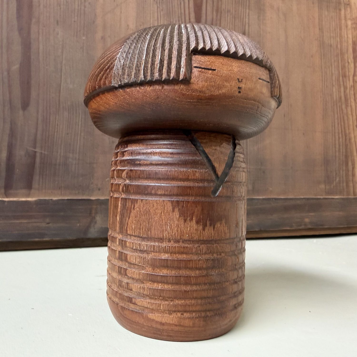 Vintage Sōsaku Kokeshi “Shimoyo” door Murakami Ken-ichi, 1960s