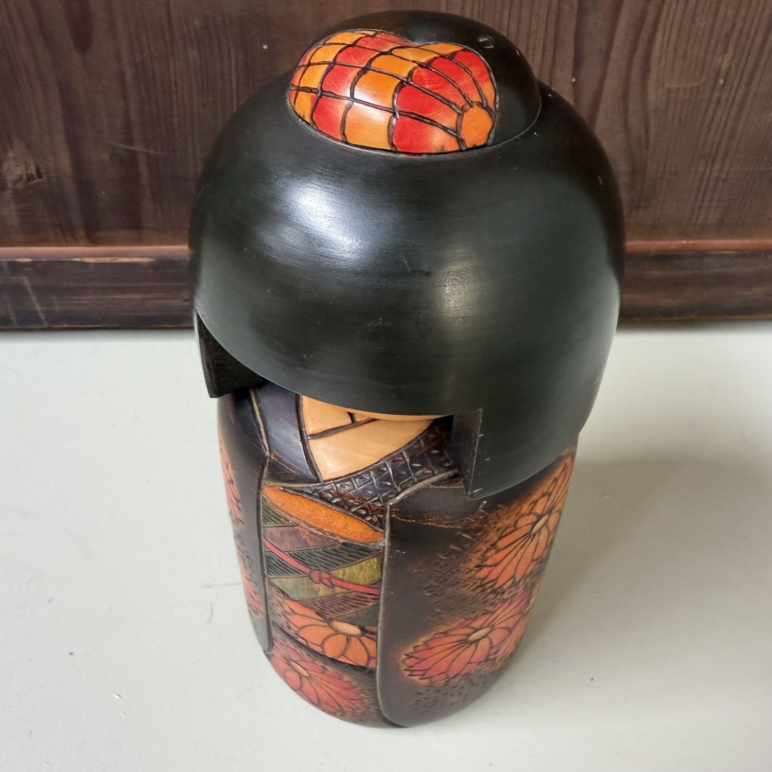​Vintage Gumma Kokeshi door Fumio Tomidokoro, 1980s