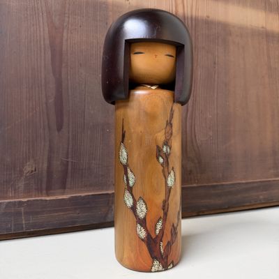 ​Vintage Usaburo Kokeshi “Nekoyanagi”, 1970s–1980s