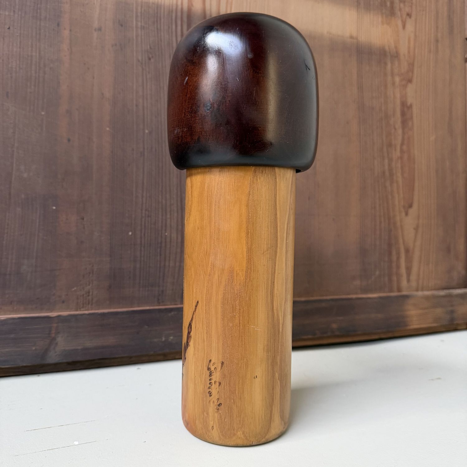 ​Vintage Usaburo Kokeshi “Nekoyanagi”, 1970s–1980s