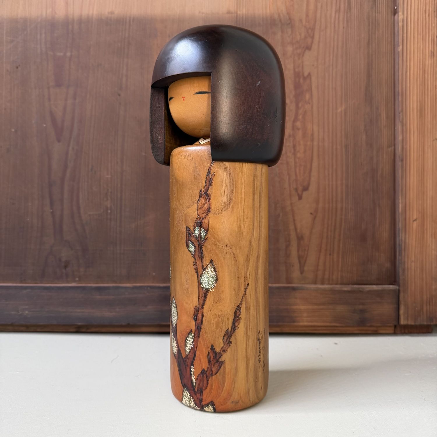 ​Vintage Usaburo Kokeshi “Nekoyanagi”, 1970s–1980s