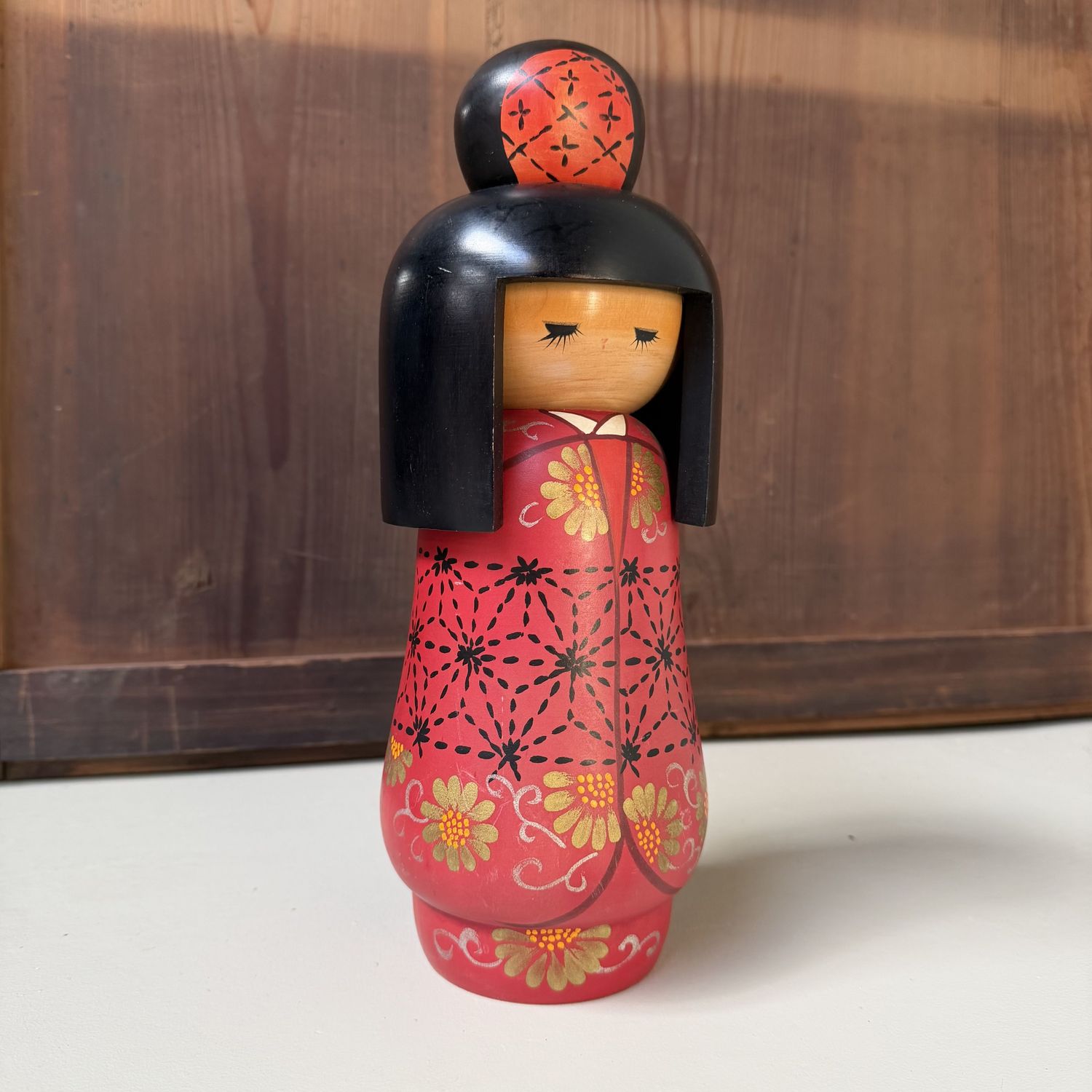 Vintage Sōsaku Kokeshi door Kazuo Takamizawa, 1980s Vintage Sōsaku Kokeshi door Kazuo Takamizawa, 1980s