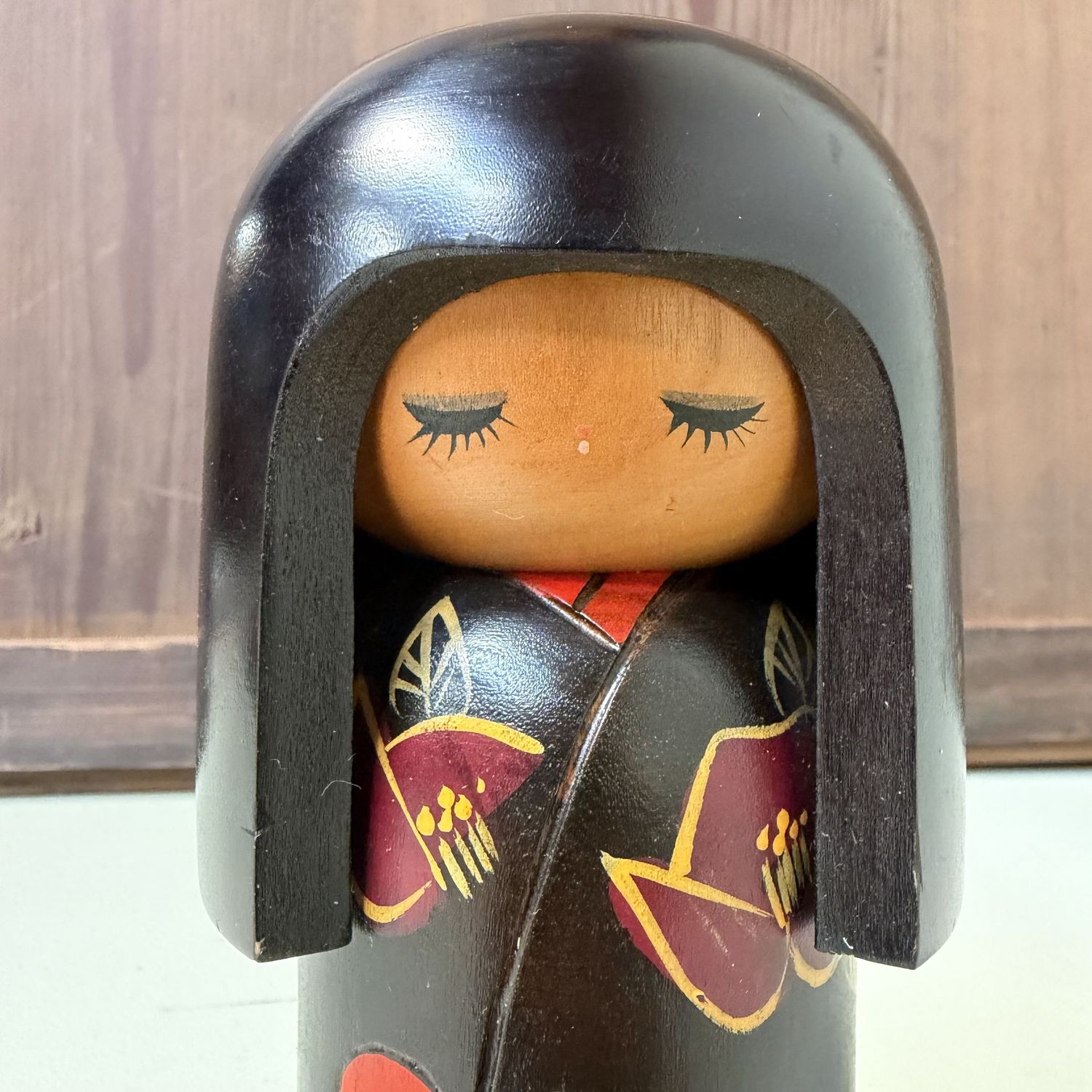 Vintage Sōsaku Kokeshi door Miyashita Hajime, 1970s