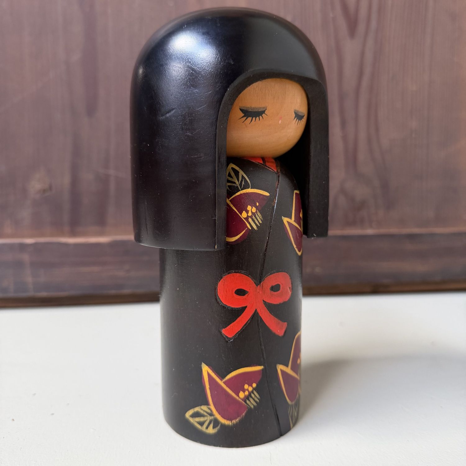 Vintage Sōsaku Kokeshi door Miyashita Hajime, 1970s