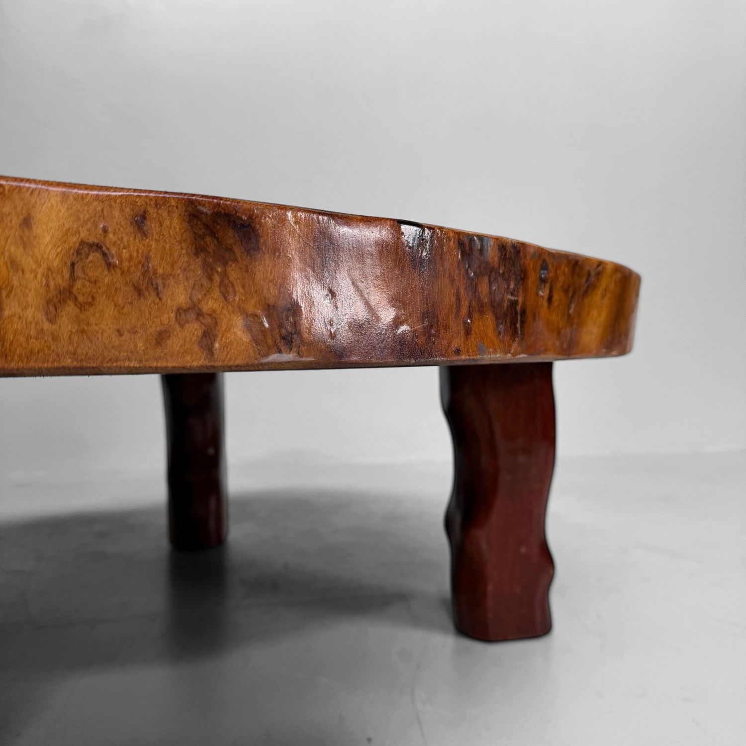Organische Japanse Boomstamtafel, Keyaki, 1960–1970