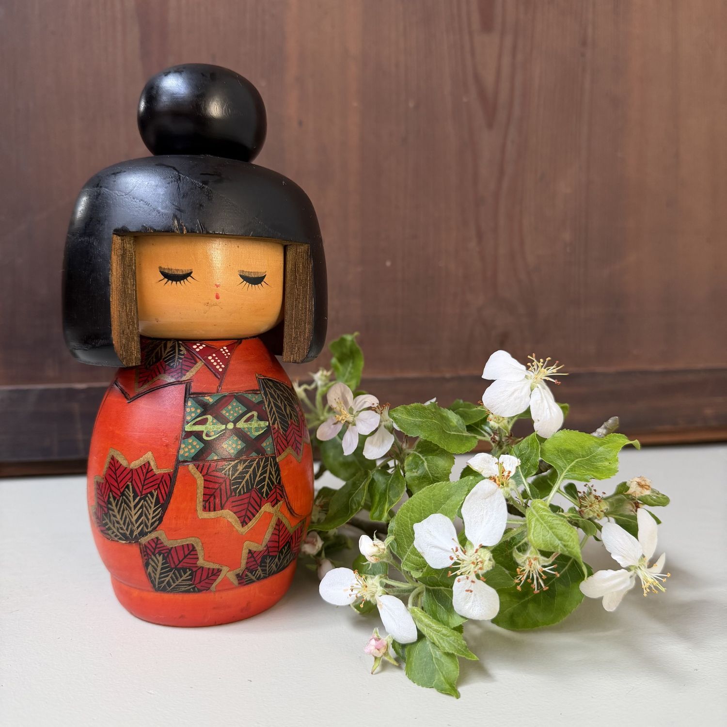 Vintage Gunma Kokeshi door Miyama Keiji, 1970s Vintage Gunma Kokeshi door Miyama Keiji, 1970s