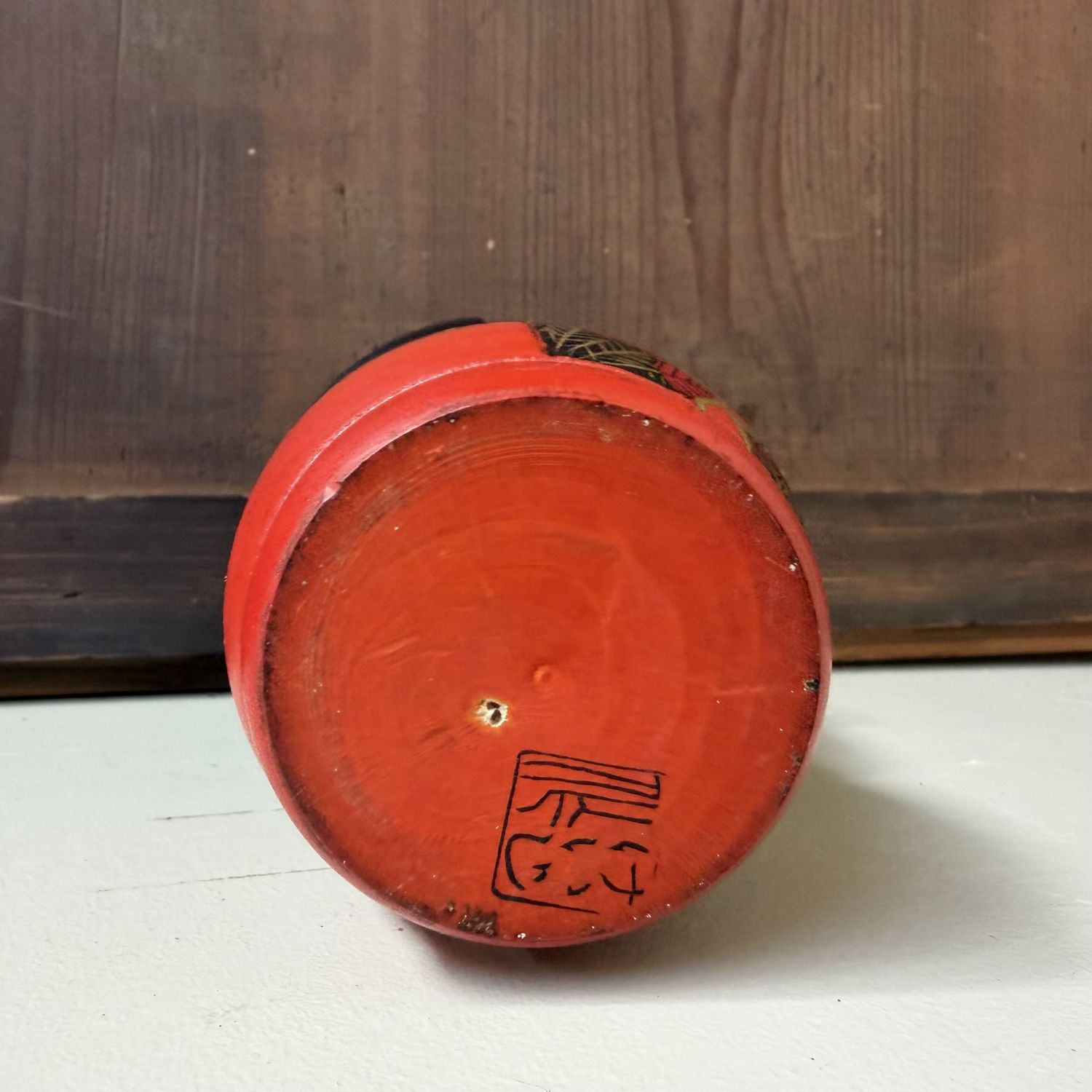 Vintage Gunma Kokeshi door Miyama Keiji, 1970s