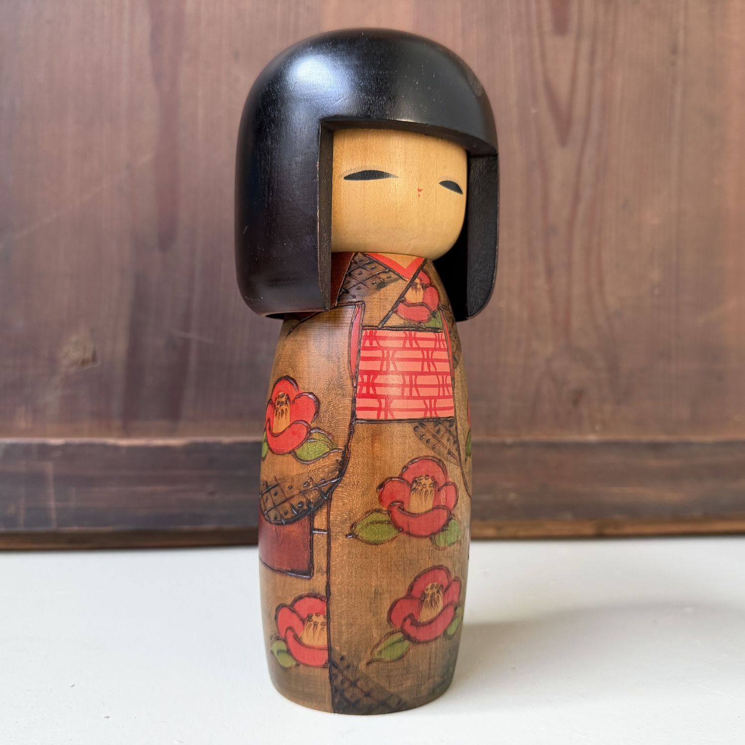 Vintage Gunma Kokeshi door Miyagawa Kunio, 1970s Vintage Gunma Kokeshi door Miyagawa Kunio, 1970s
