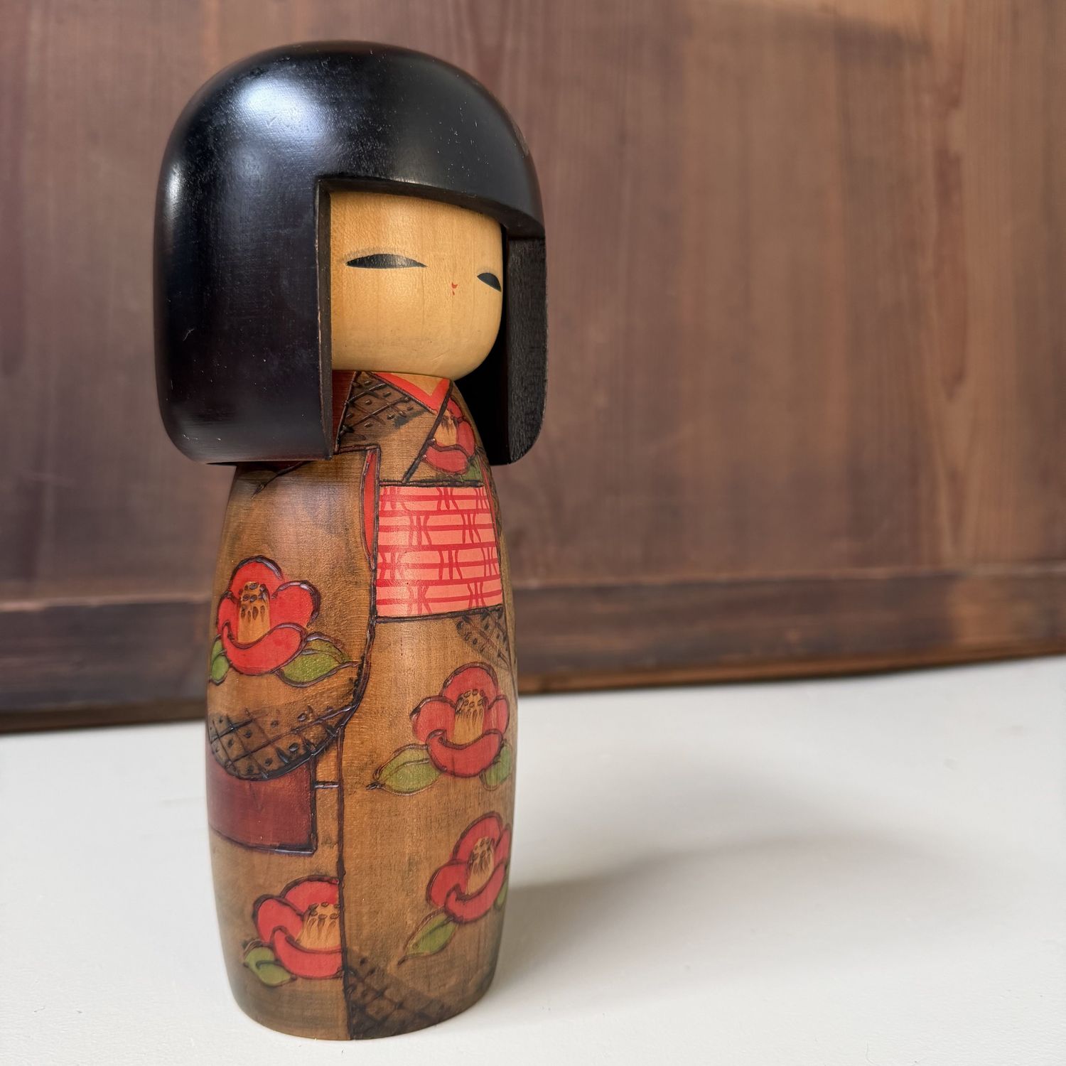 Vintage Gunma Kokeshi door Miyagawa Kunio, 1970s Vintage Gunma Kokeshi door Miyagawa Kunio, 1970s