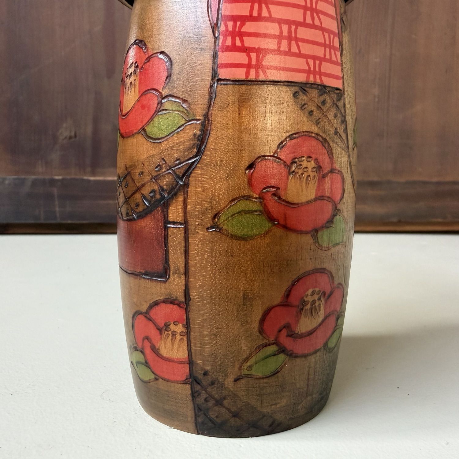 Vintage Gunma Kokeshi door Miyagawa Kunio, 1970s Vintage Gunma Kokeshi door Miyagawa Kunio, 1970s