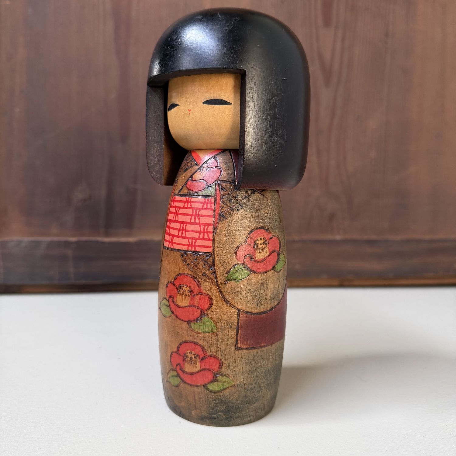 Vintage Gunma Kokeshi door Miyagawa Kunio, 1970s Vintage Gunma Kokeshi door Miyagawa Kunio, 1970s