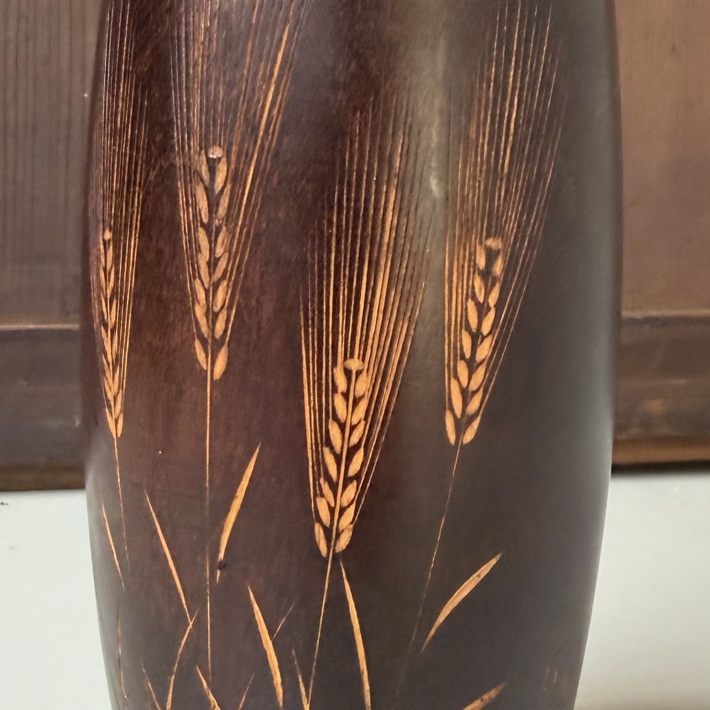 Vintage Usaburo Kokeshi “Bakushū” by Okamoto Usaburo, 1970s