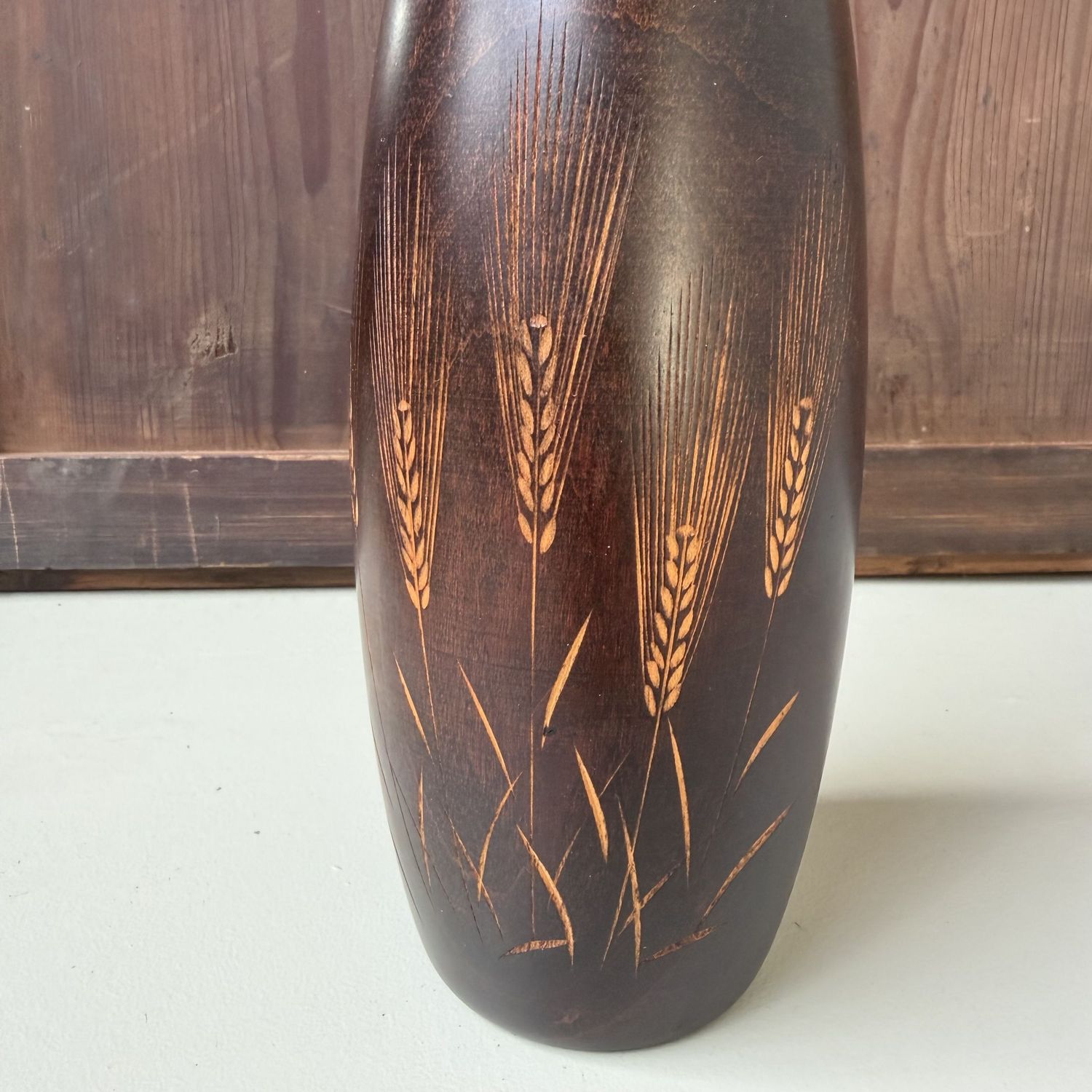 Vintage Usaburo Kokeshi “Bakushū” by Okamoto Usaburo, 1970s