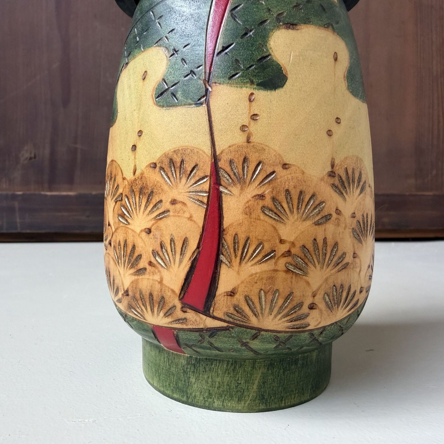 Vintage Sōsaku Kokeshi “Seiya” door Kazuo Takamizawa, 1990s