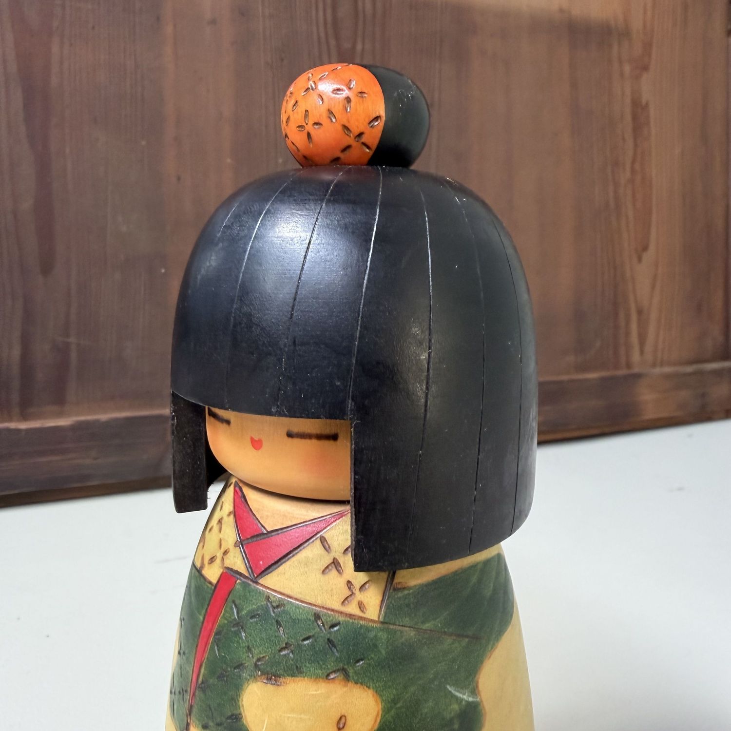 Vintage Sōsaku Kokeshi “Seiya” door Kazuo Takamizawa, 1990s
