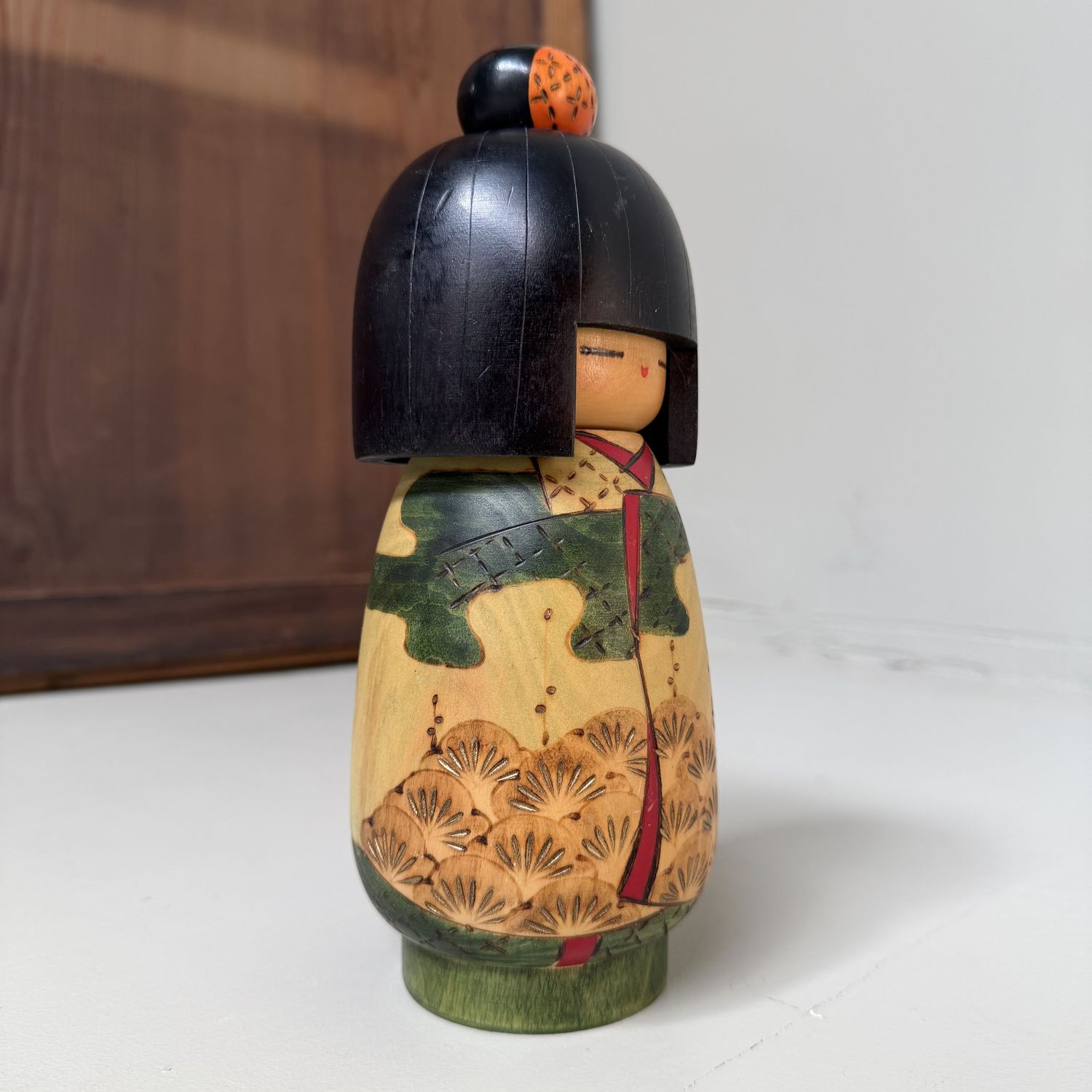 Vintage Sōsaku Kokeshi “Seiya” door Kazuo Takamizawa, 1990s Vintage Sōsaku Kokeshi “Seiya” door Kazuo Takamizawa, 1990s