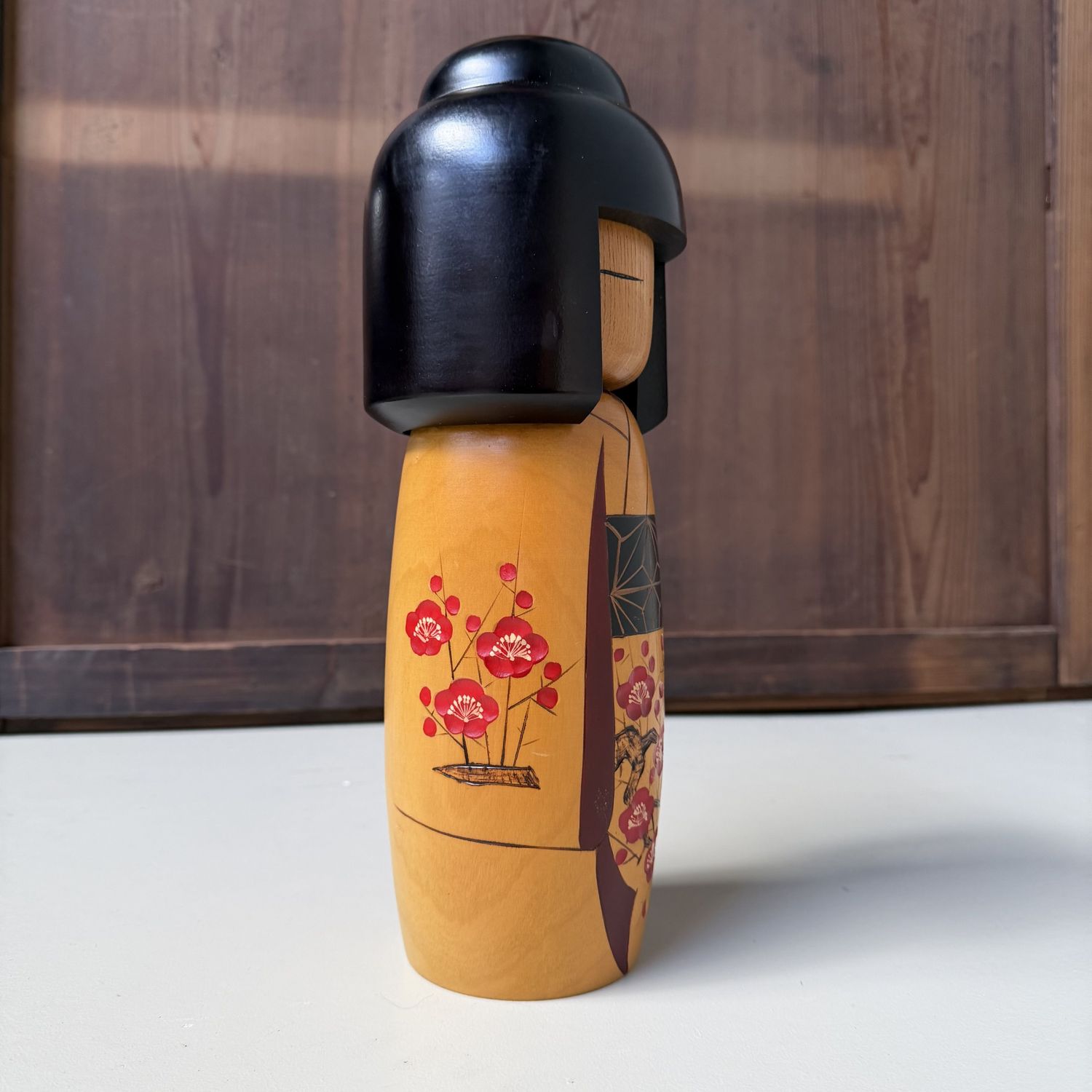 Vintage Sōsaku Kokeshi door Sato Suigai, 1970s
