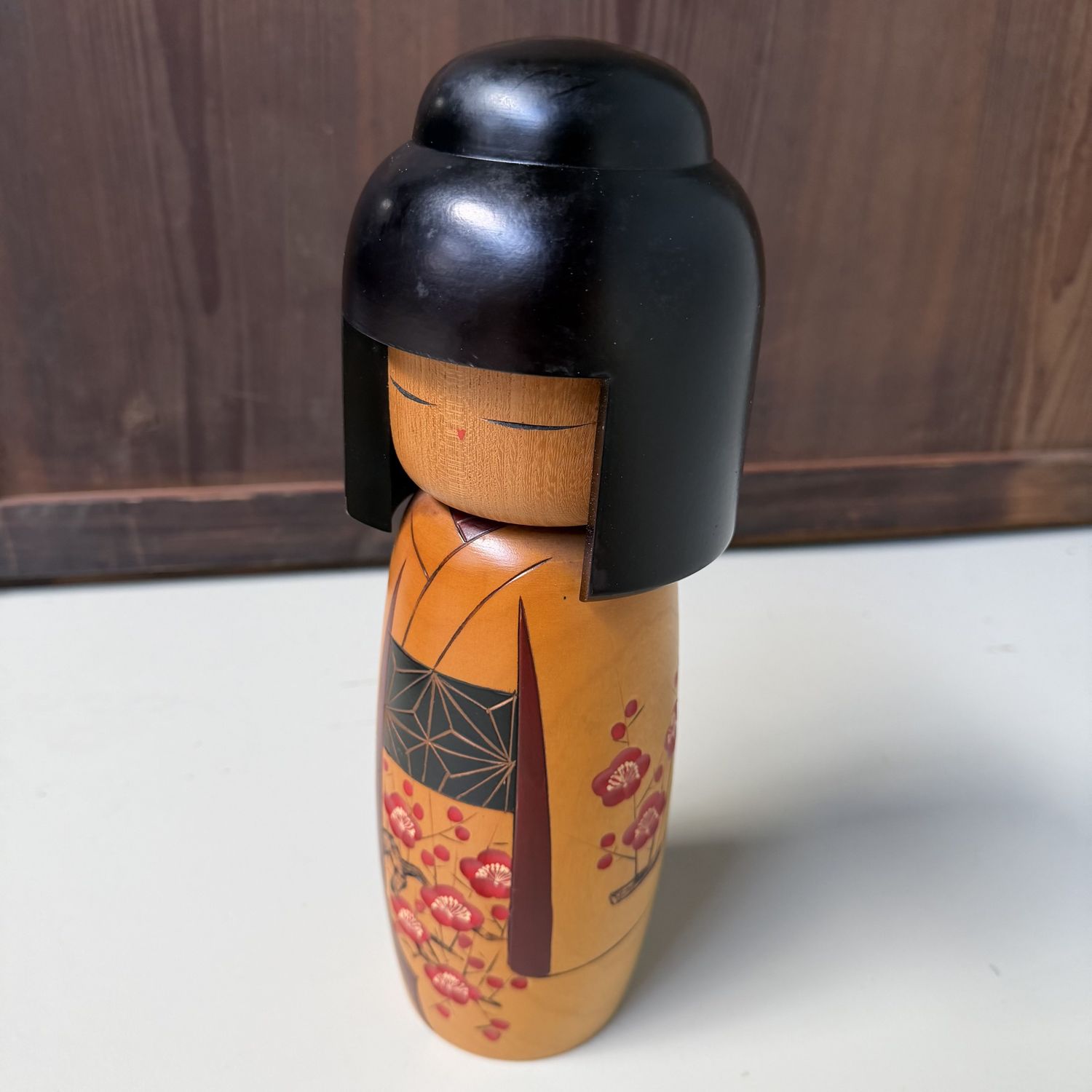 Vintage Sōsaku Kokeshi door Sato Suigai, 1970s