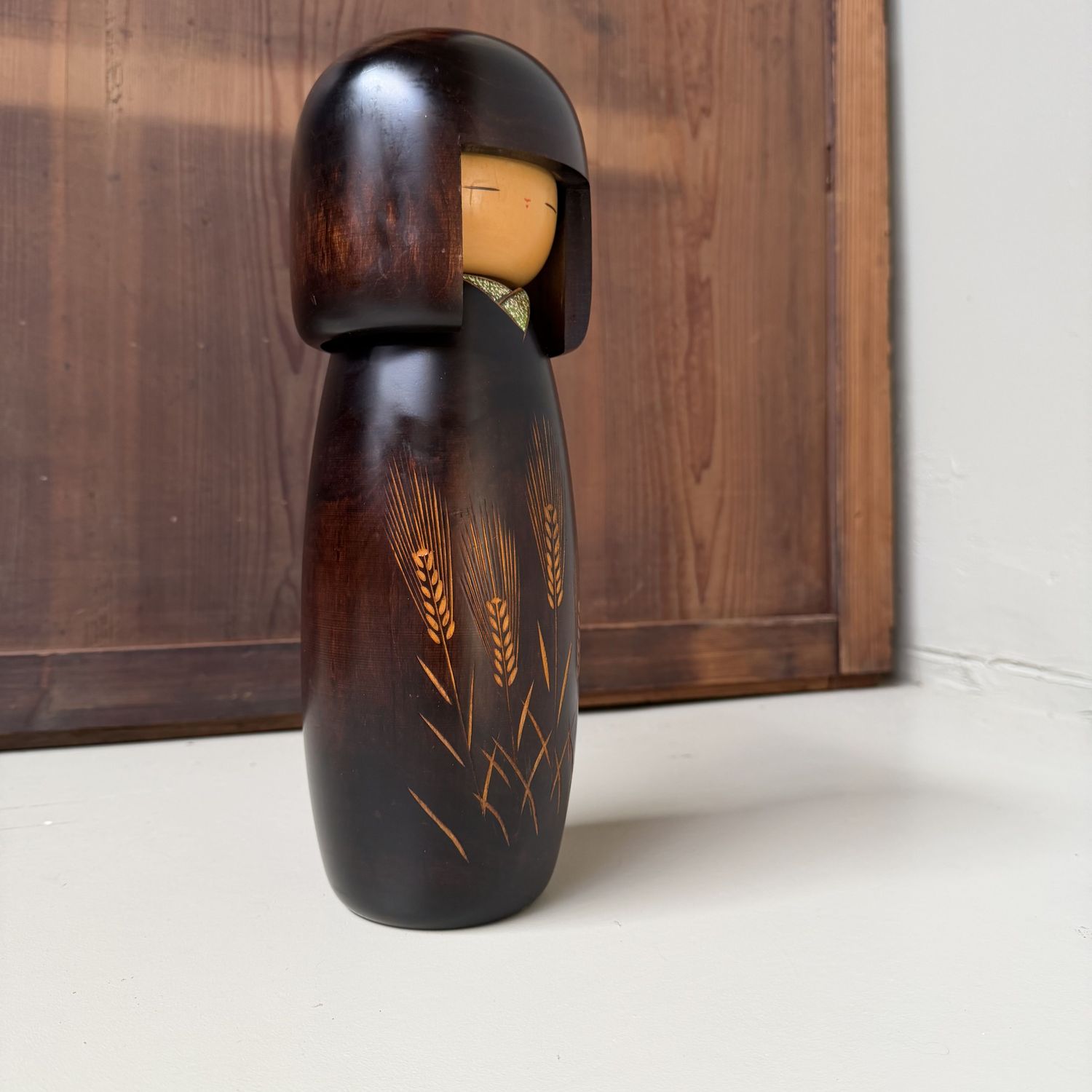 Vintage Usaburo Kokeshi “Bakushū” by Okamoto Usaburo, 1970s Vintage Usaburo Kokeshi “Bakushū” by Okamoto Usaburo, 1970s