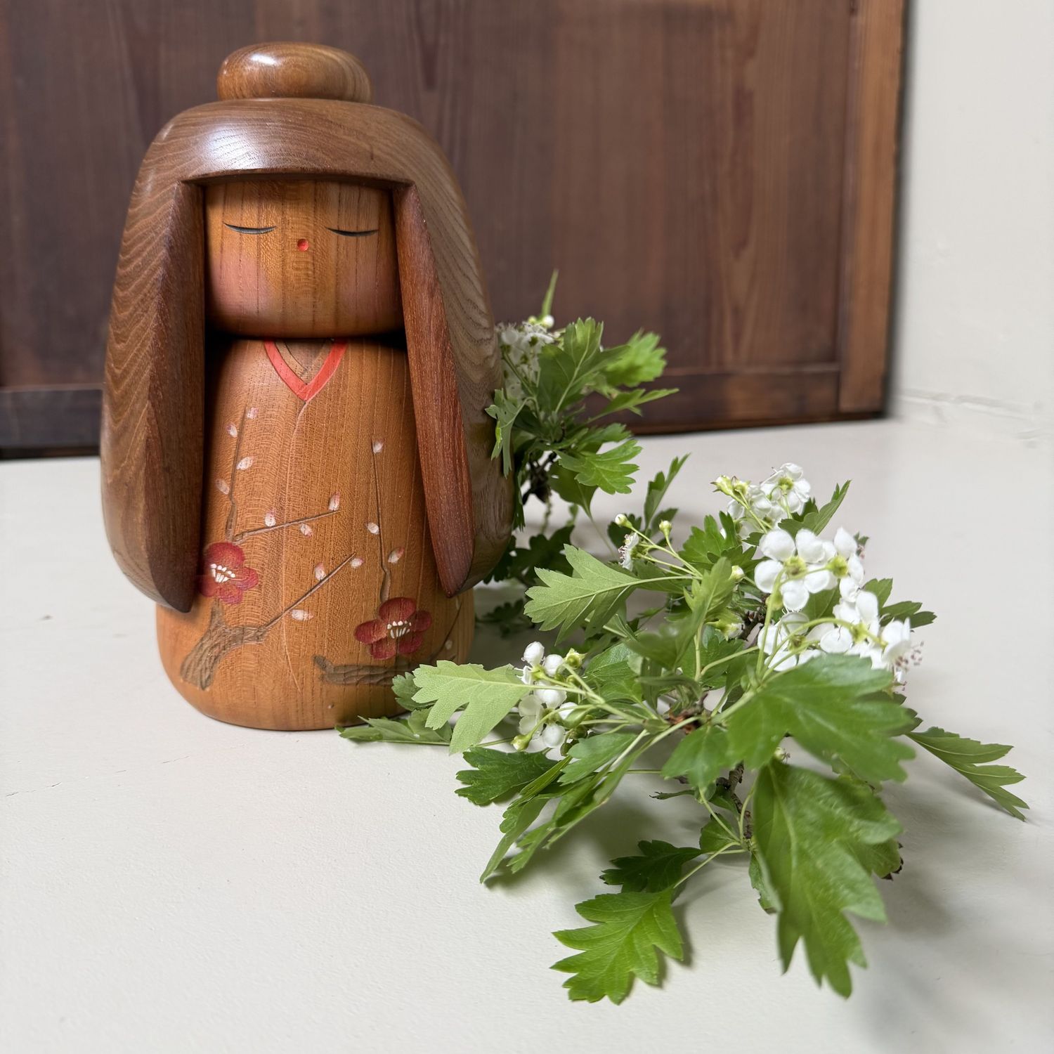 Vintage Sōsaku Kokeshi door Takeda Daisuke, 1970s