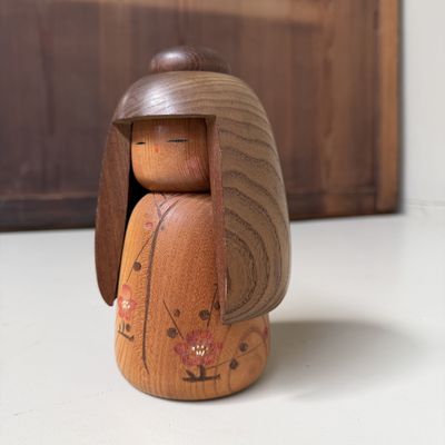 Vintage Sōsaku Kokeshi by Takeda Daisuke, 1970s Vintage Sōsaku Kokeshi by Takeda Daisuke, 1970s