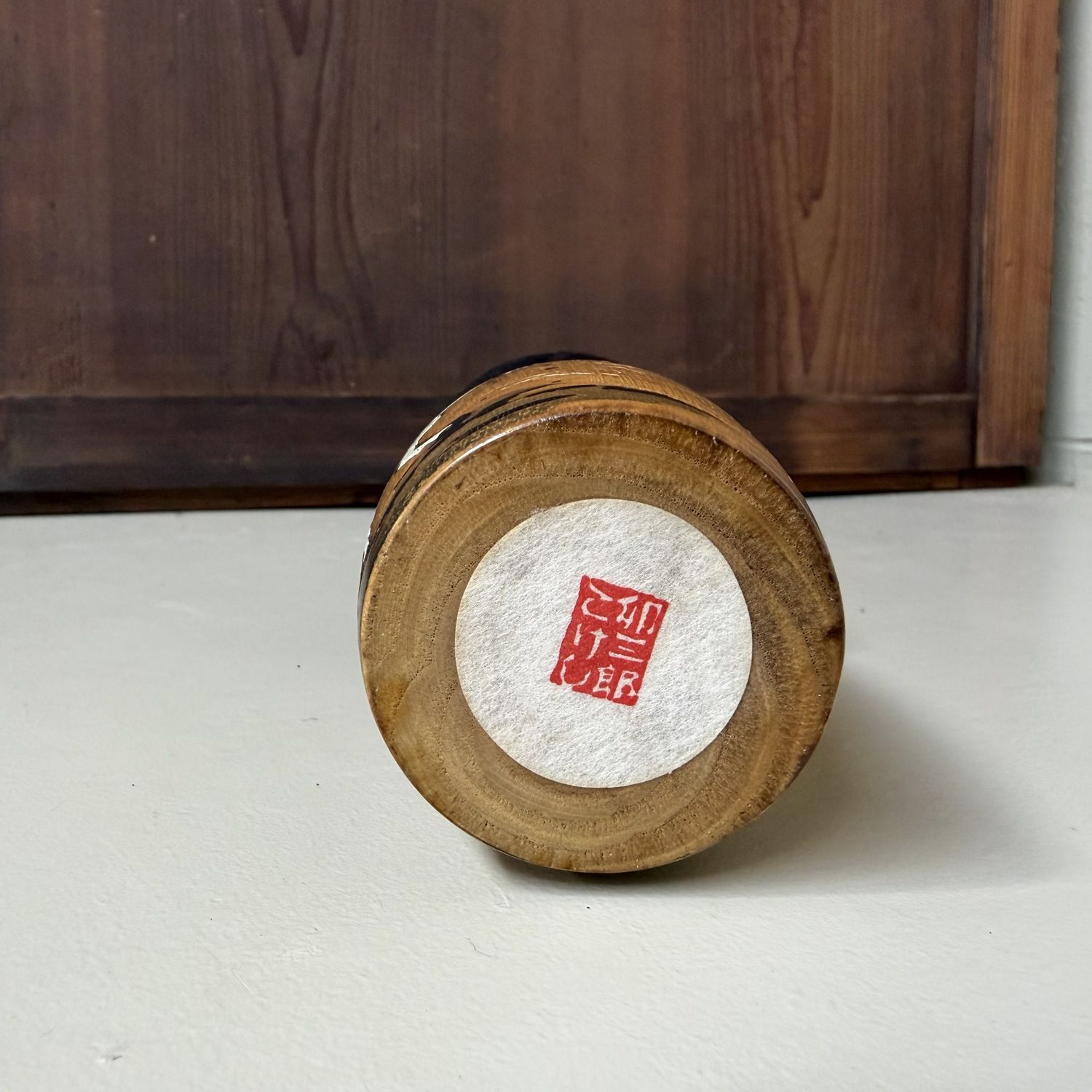Vintage Kokeshi “Kaiun Uma” door Okamoto Usaburo, 1970s