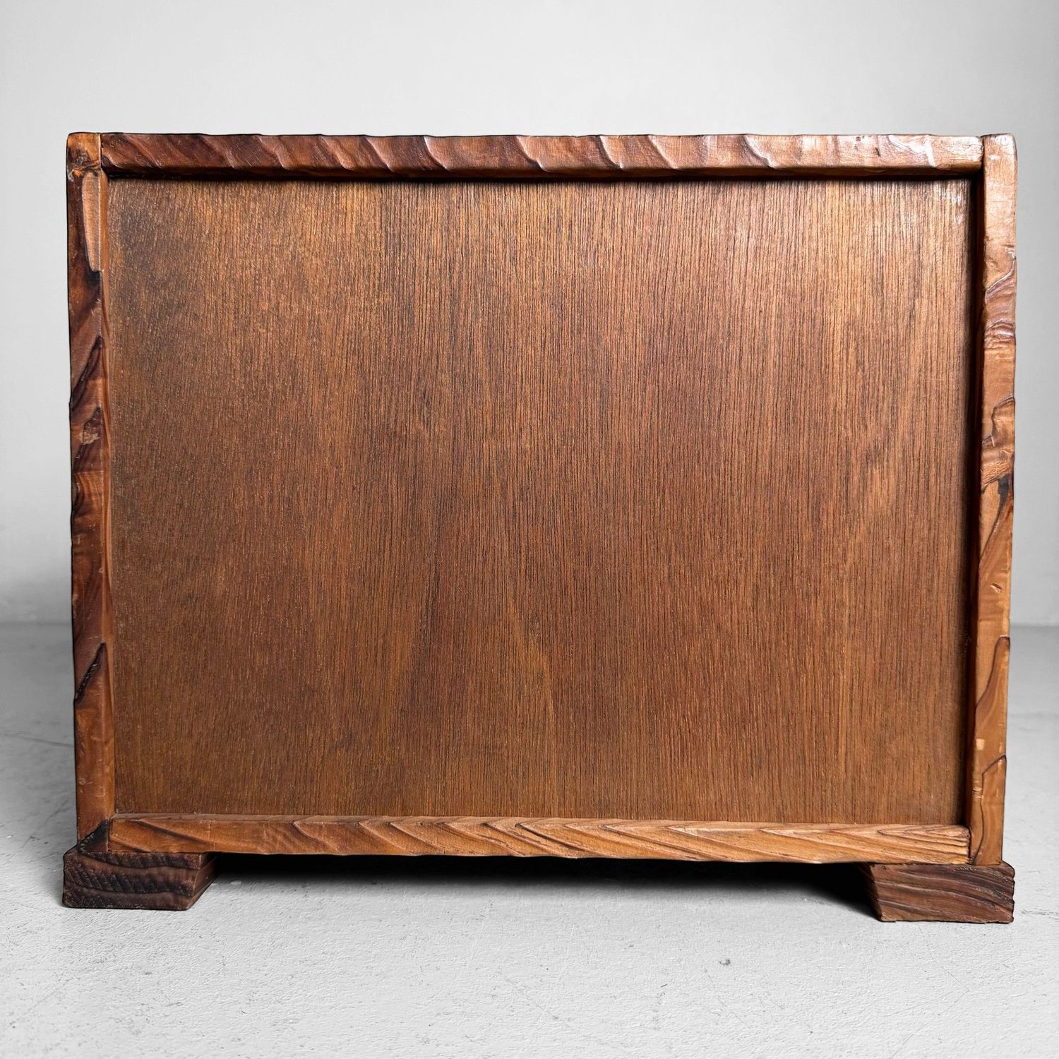 Japans Sugi Opbergmeubeltje met Laden en Deurtje, 1950s–1960s