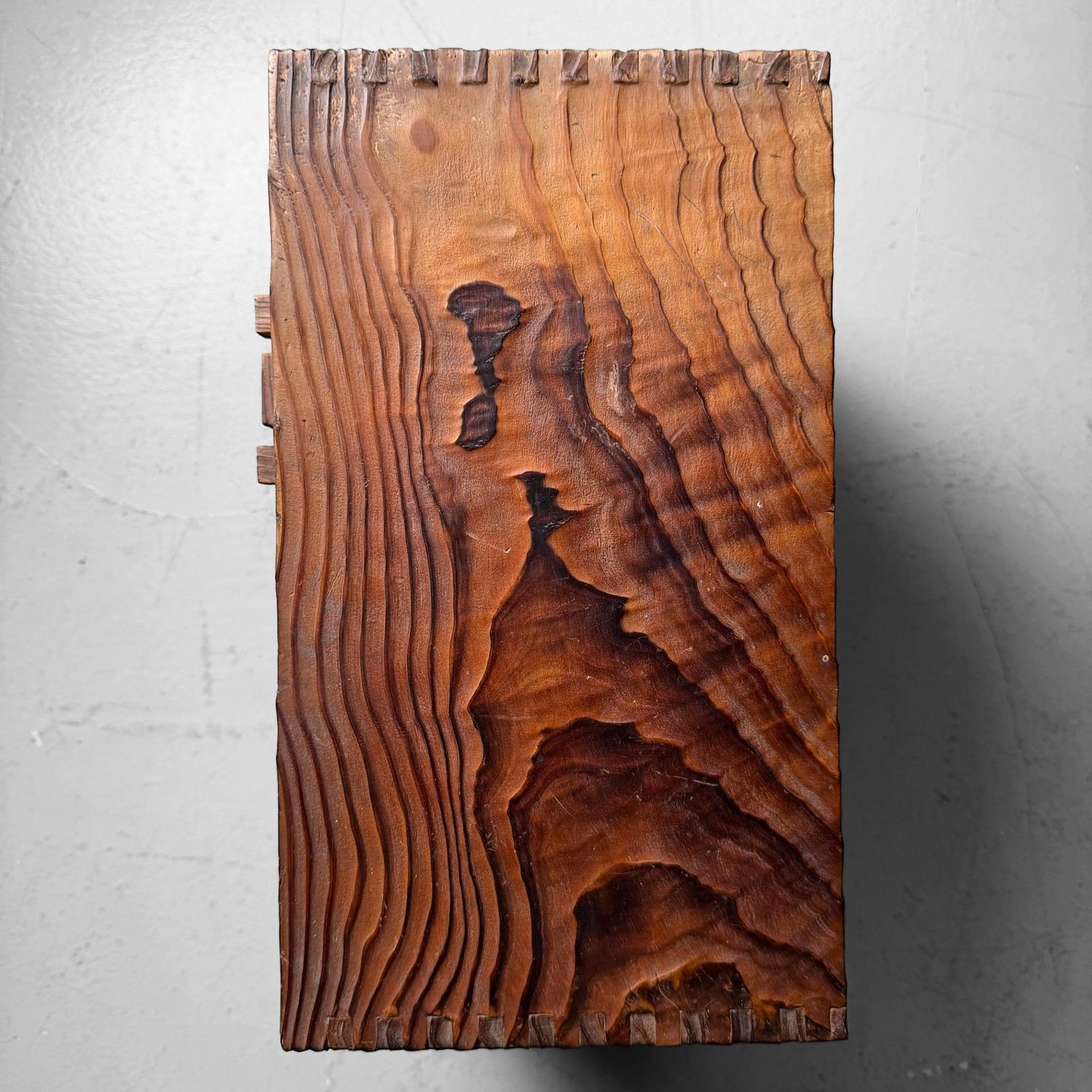 Japans Sugi Opbergmeubeltje met Laden en Deurtje, 1950s–1960s