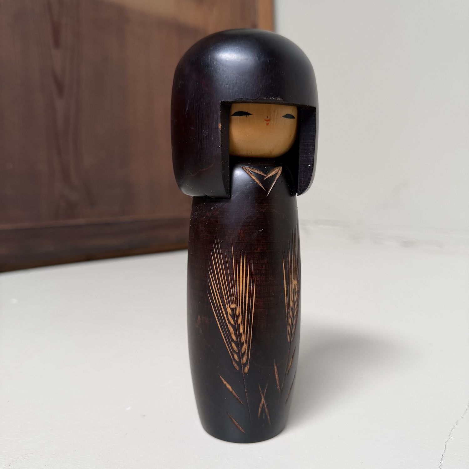 Vintage Usaburo Kokeshi “Bakushū” door Okamoto Usaburo, 1970s